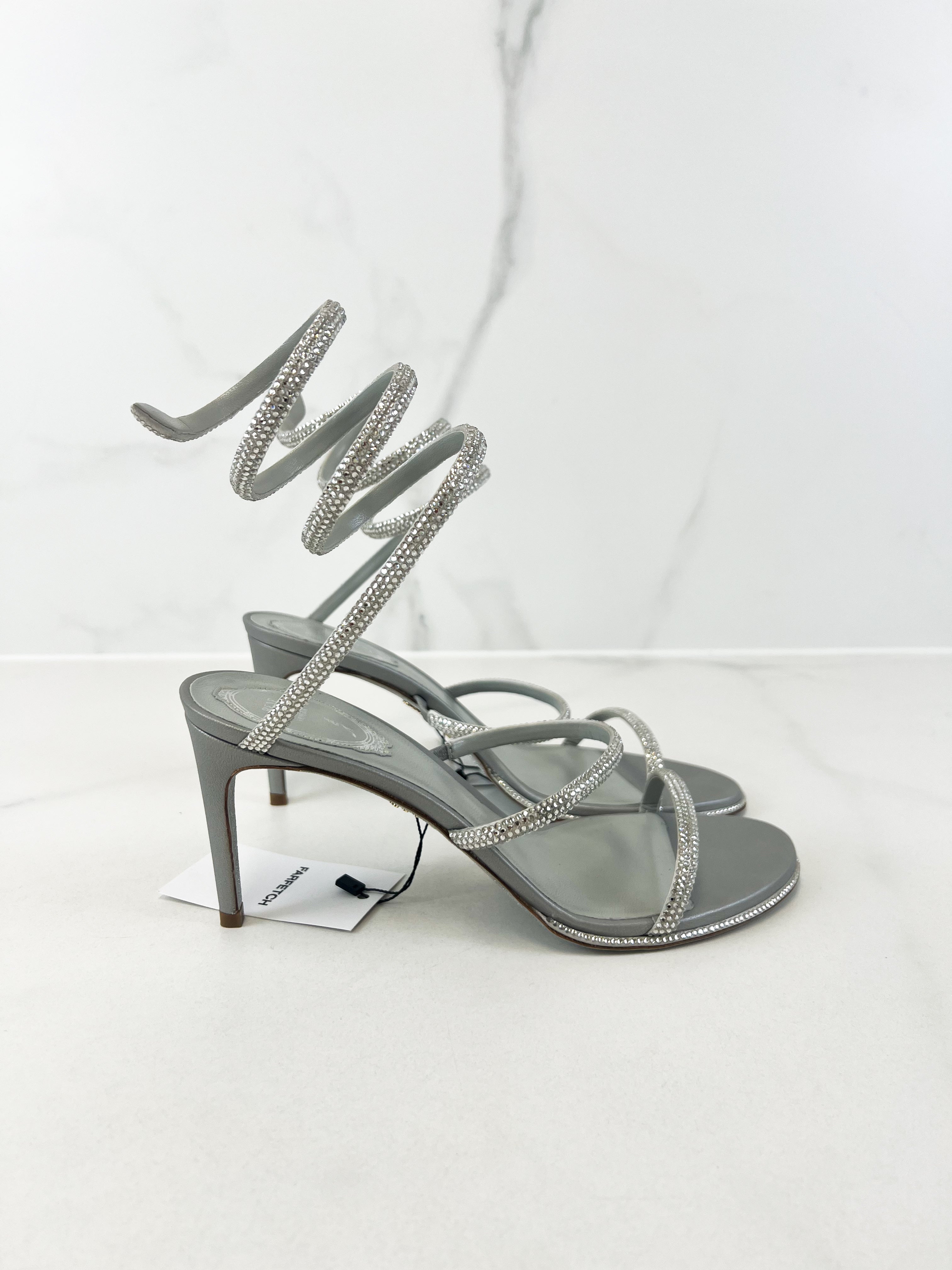Rene Caovilla Cleo Sandal 80mm Size 39