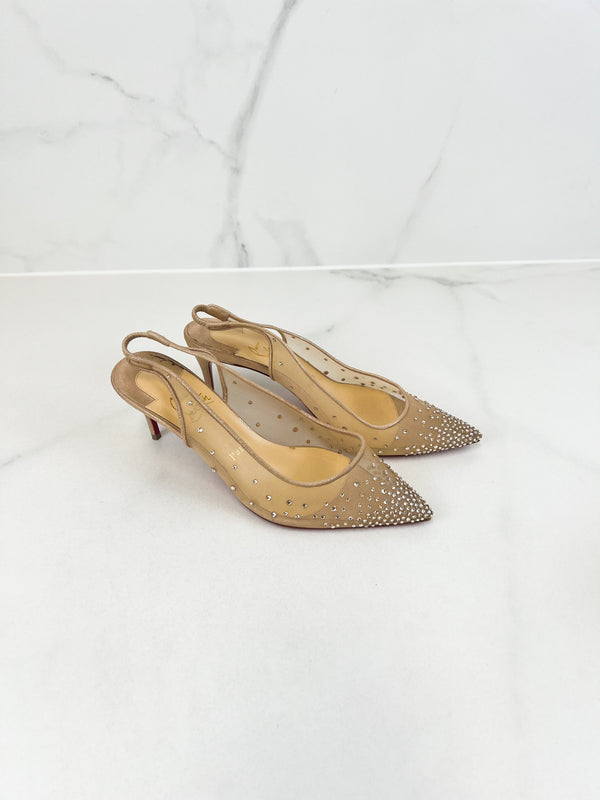 Christian Louboutin Follies Slingback 70mm Size 38
