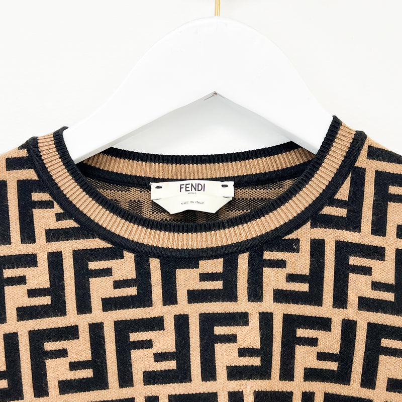 Fendi Pullover Fabric FF Motif Shirt Size 38