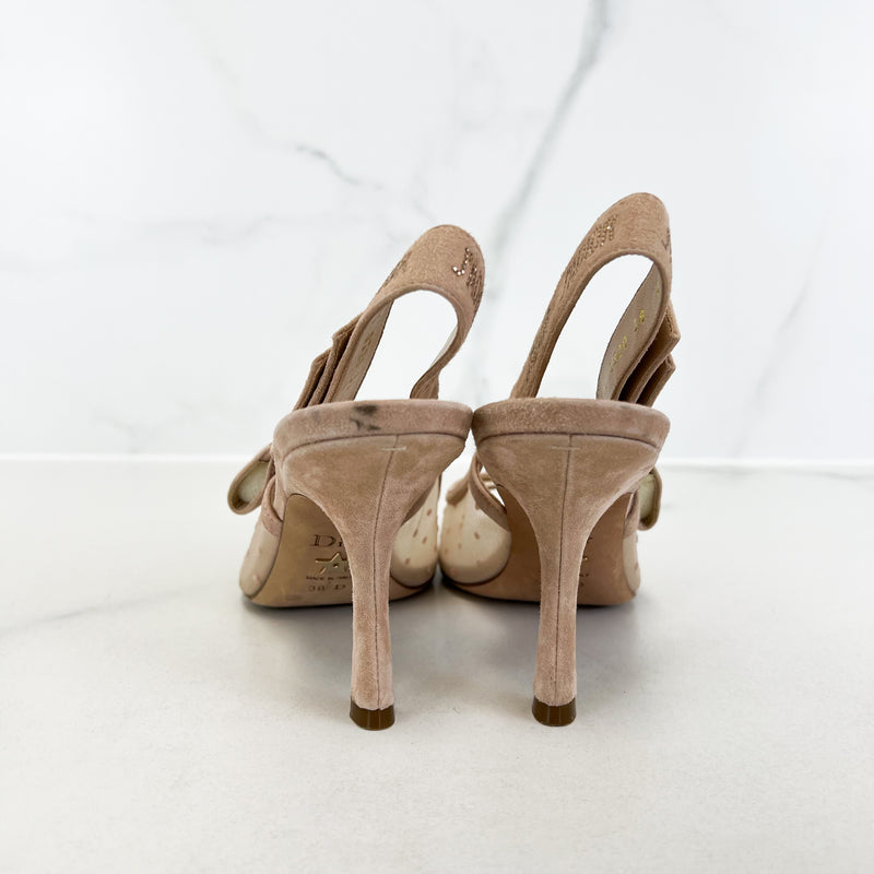 Christian Dior Jadior Slingback Peep Toe Heel Size 38D