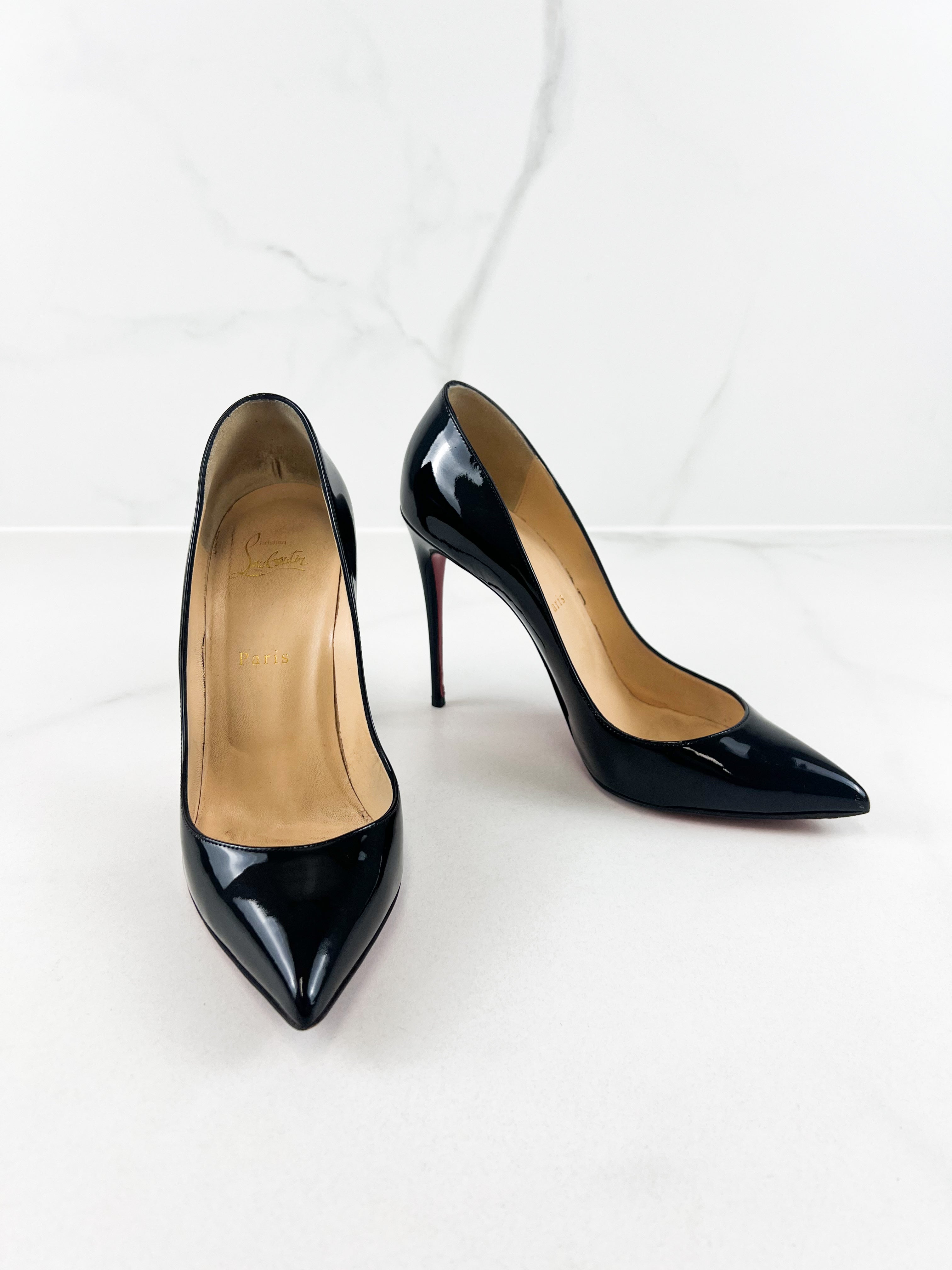 Christian Louboutin Black So Kate 110 Patent Size 39.5