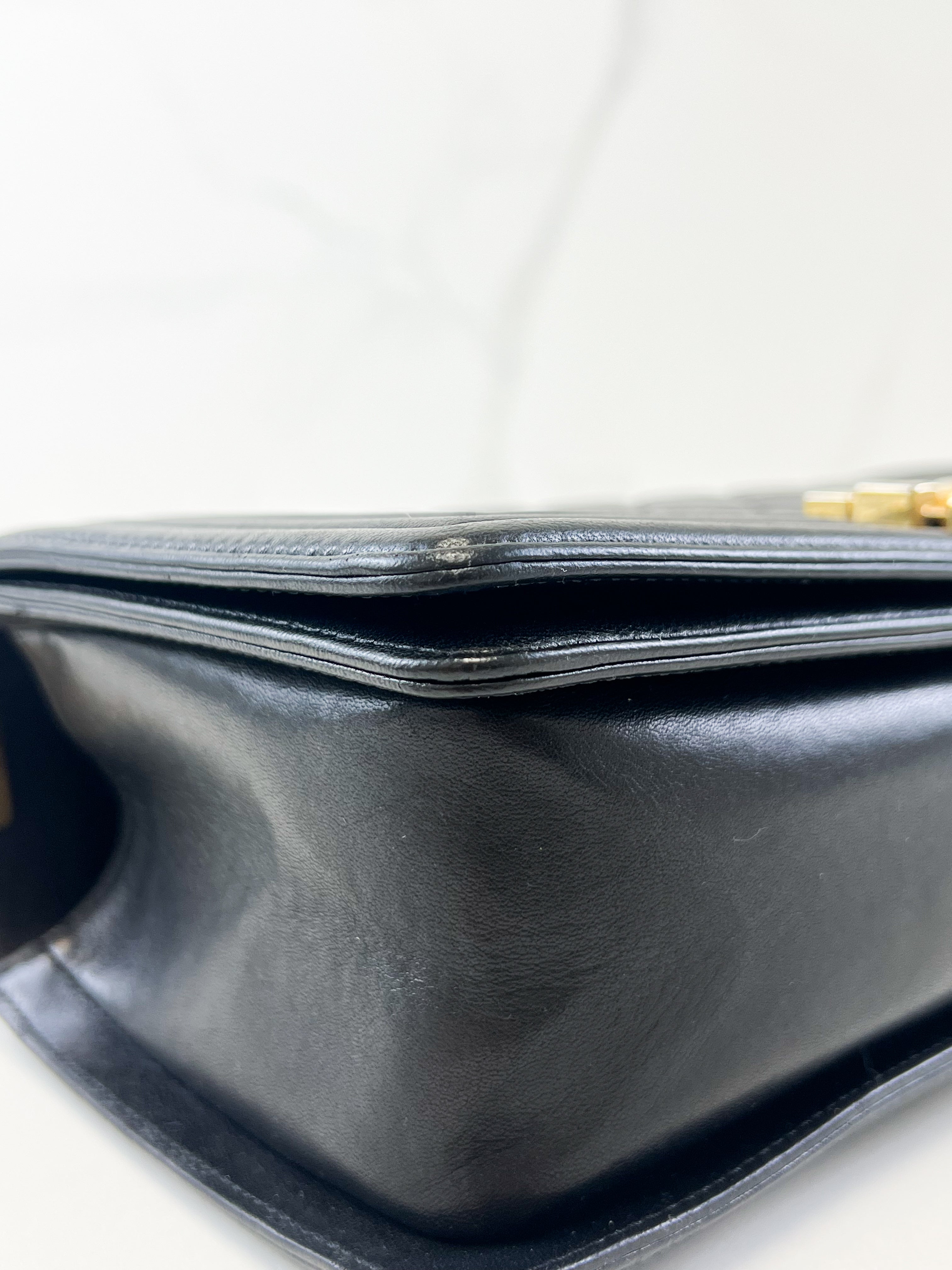 Chanel Black Old Medium Lambskin Boy Bag GHW