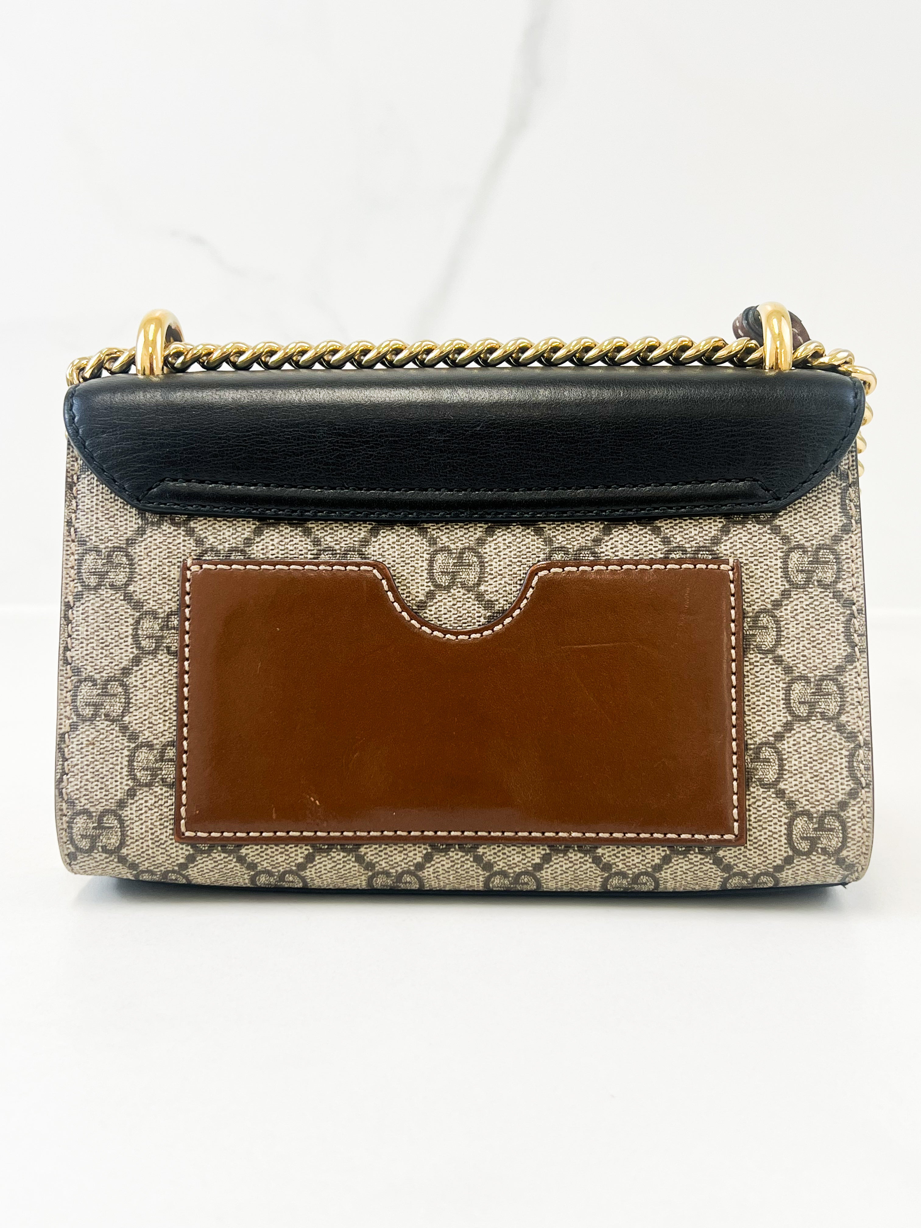 Gucci GG Supreme Small Padlock Shoulder Bag