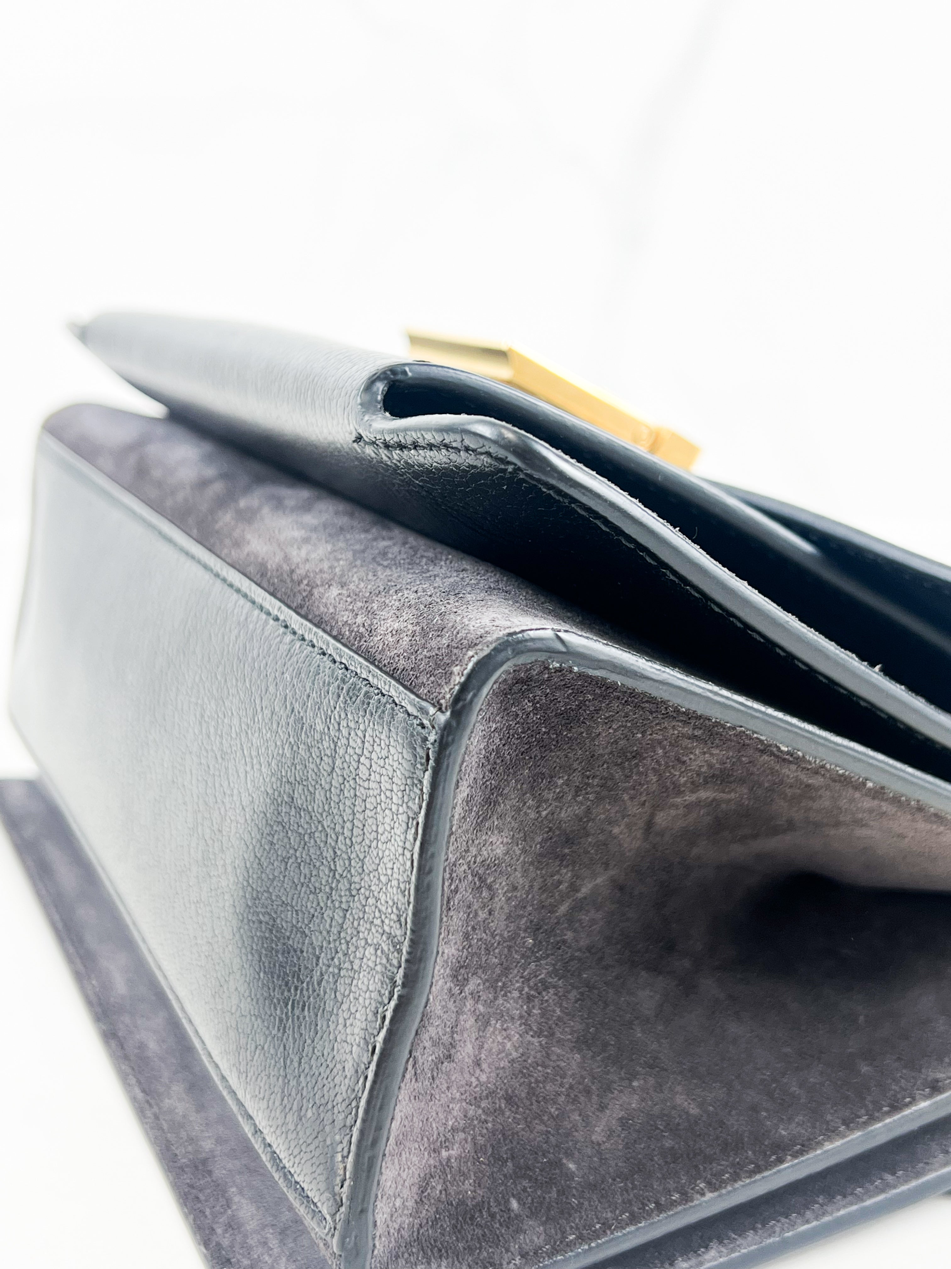 Givenchy Leather/Suede Small Shoulder Bag in Black