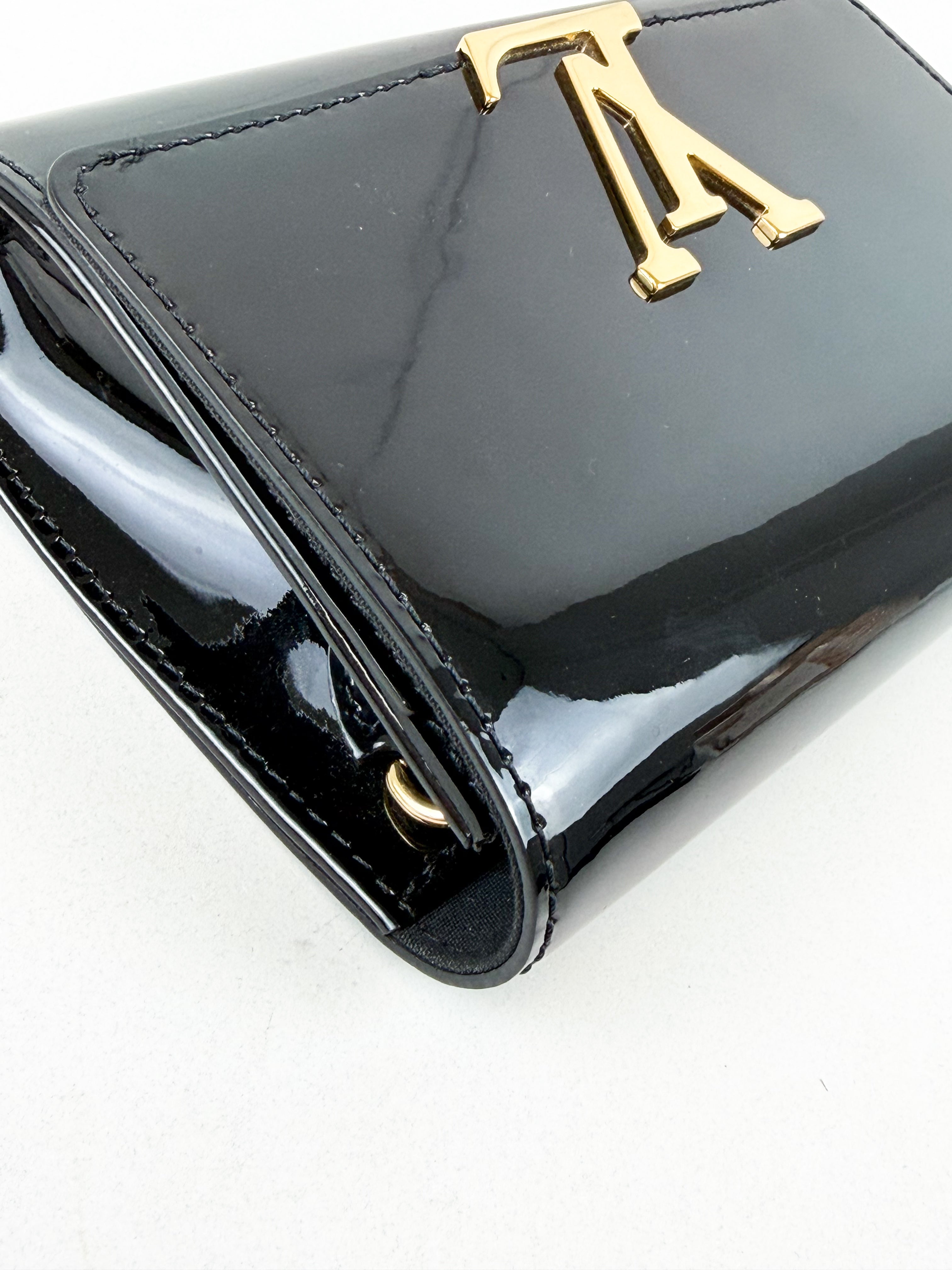 Louis Vuitton Patent Black St Louise Chain Bag