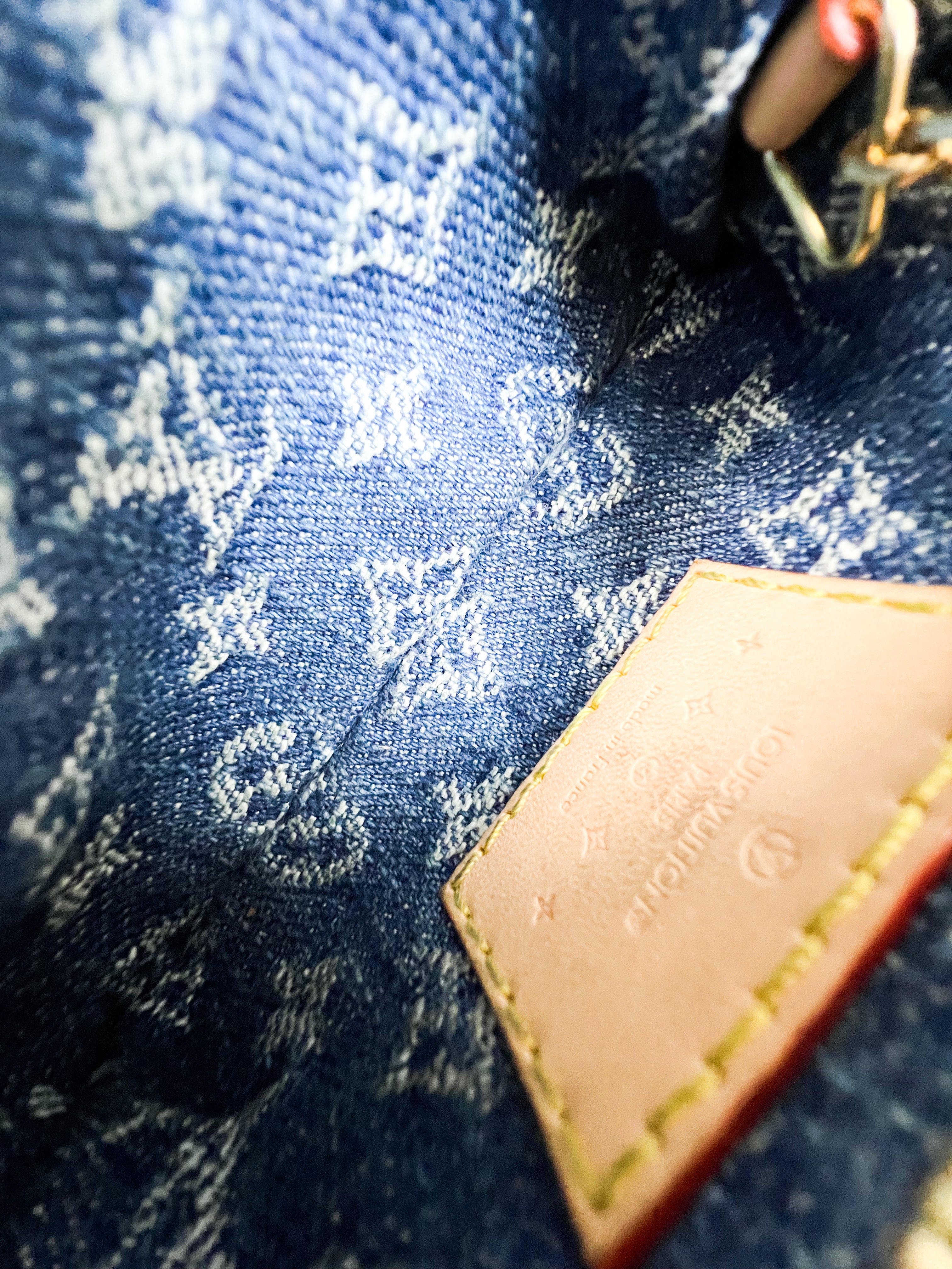 Louis Vuitton Denim Monogram Key Pouch