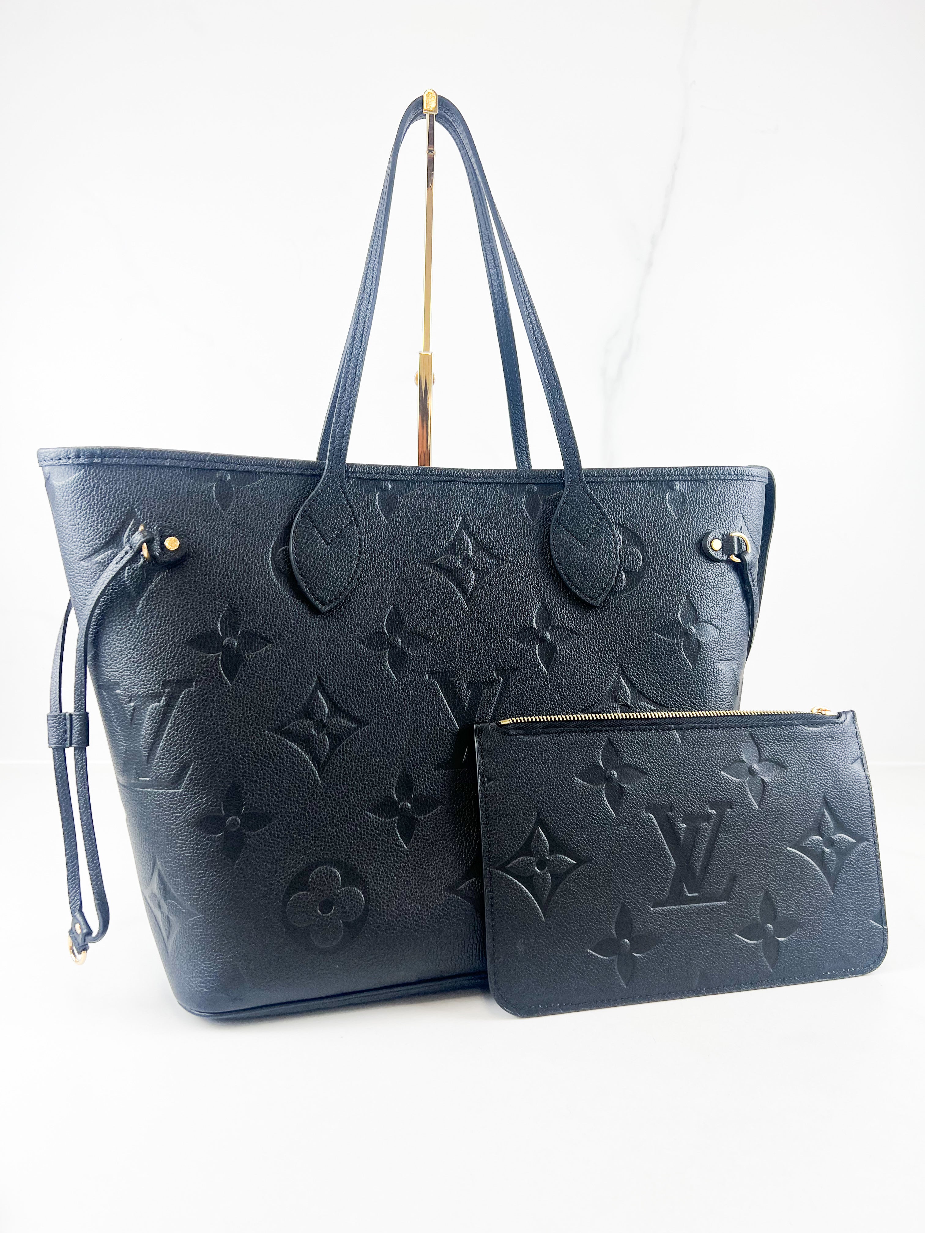 Louis Vuitton Neverfull MM in Black Monogram Empreinte Leather