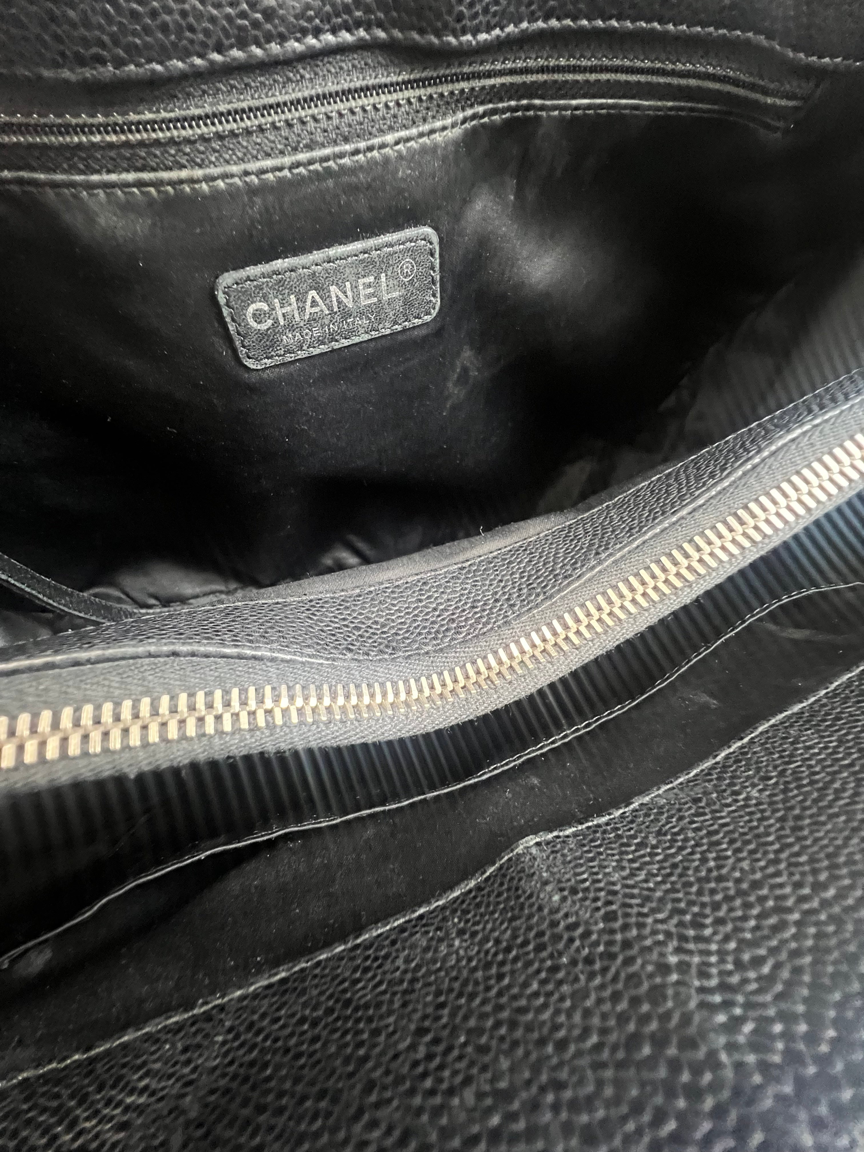 Chanel CC Black Caviar GST Tote