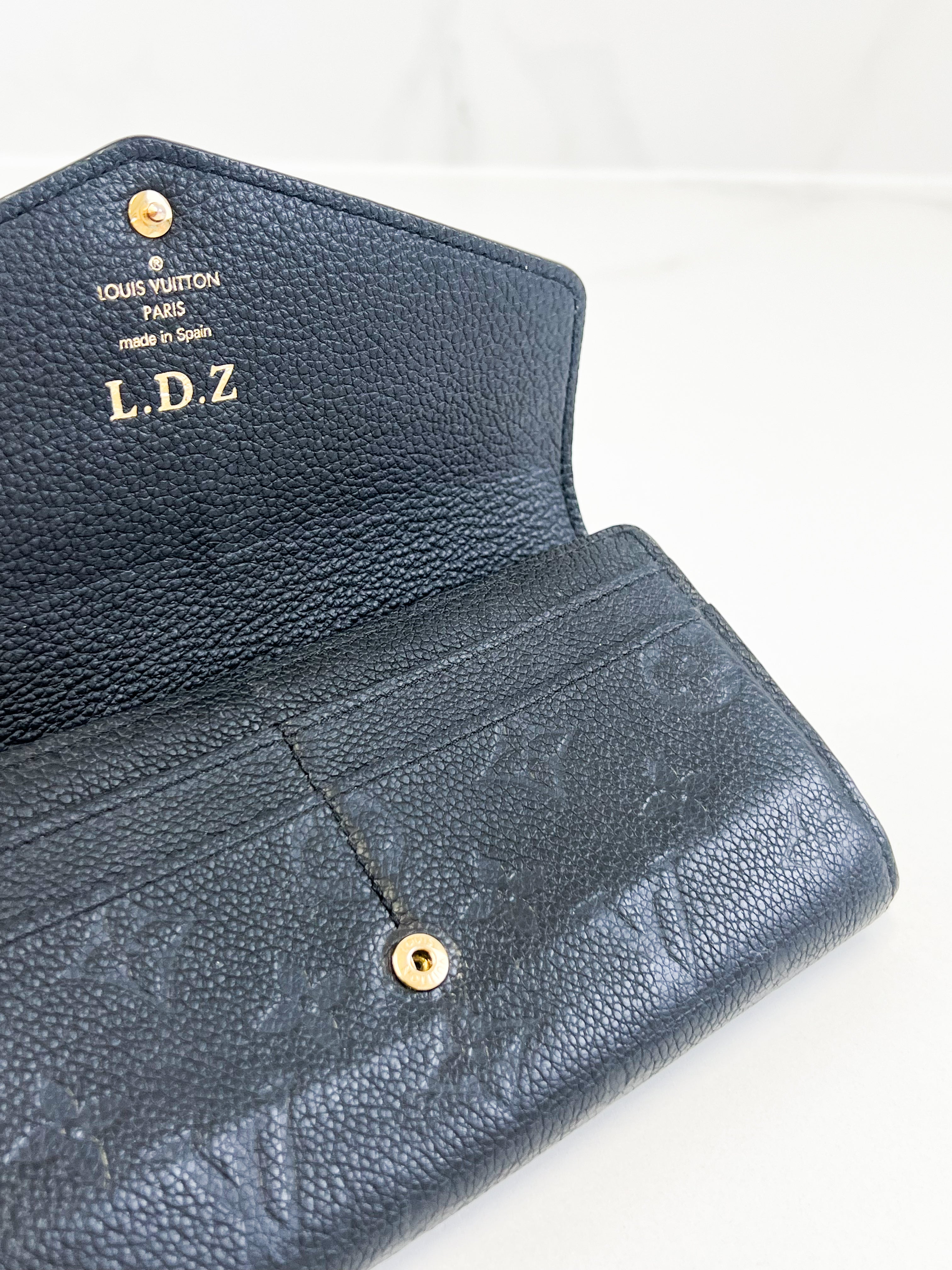 Louis Vuitton Sarah Wallet in Monogram Empreinte Leather