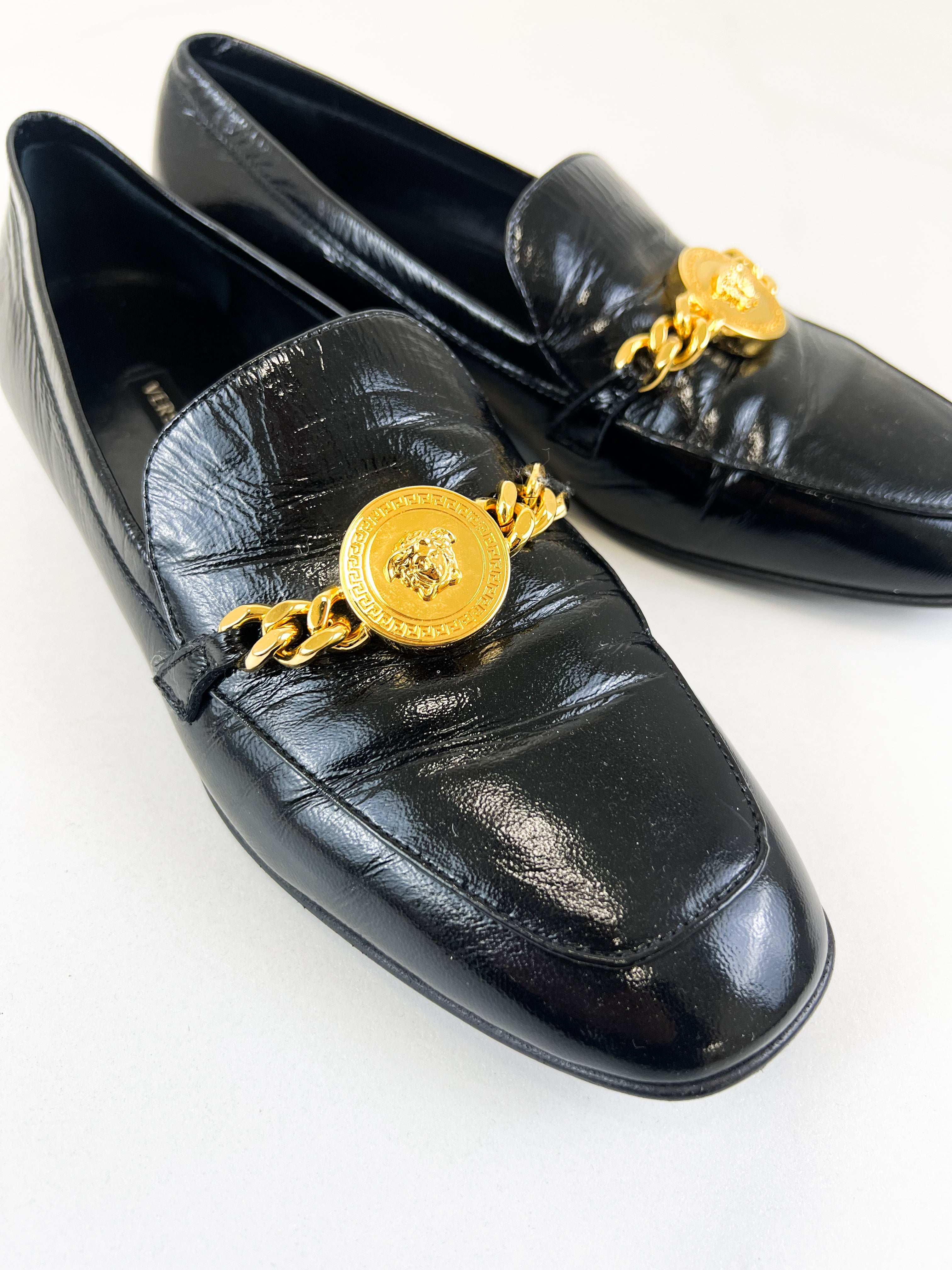 Versace Medusa Head Loafers Size 36.5
