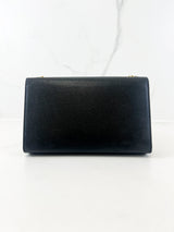 Saint Laurent Black Kate Medium Chain Bag with GHW