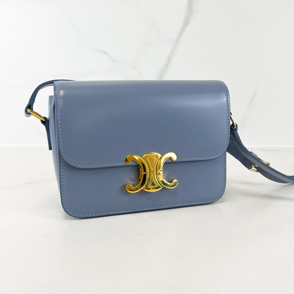 Celine Teen Triomphe Bag in Shiny Calfskin GHW