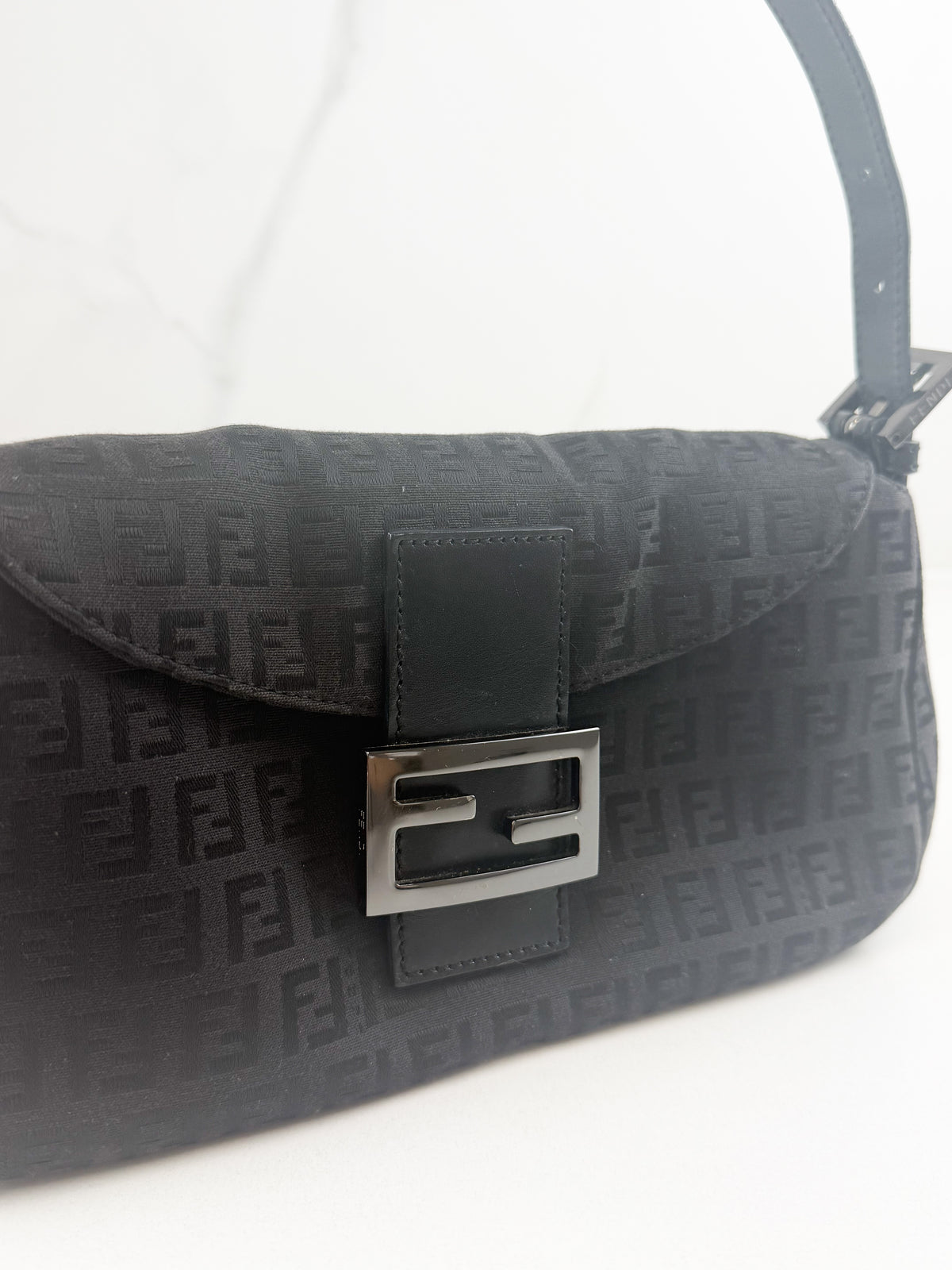 Fendi Vintage Zuccino Baguette Canvas