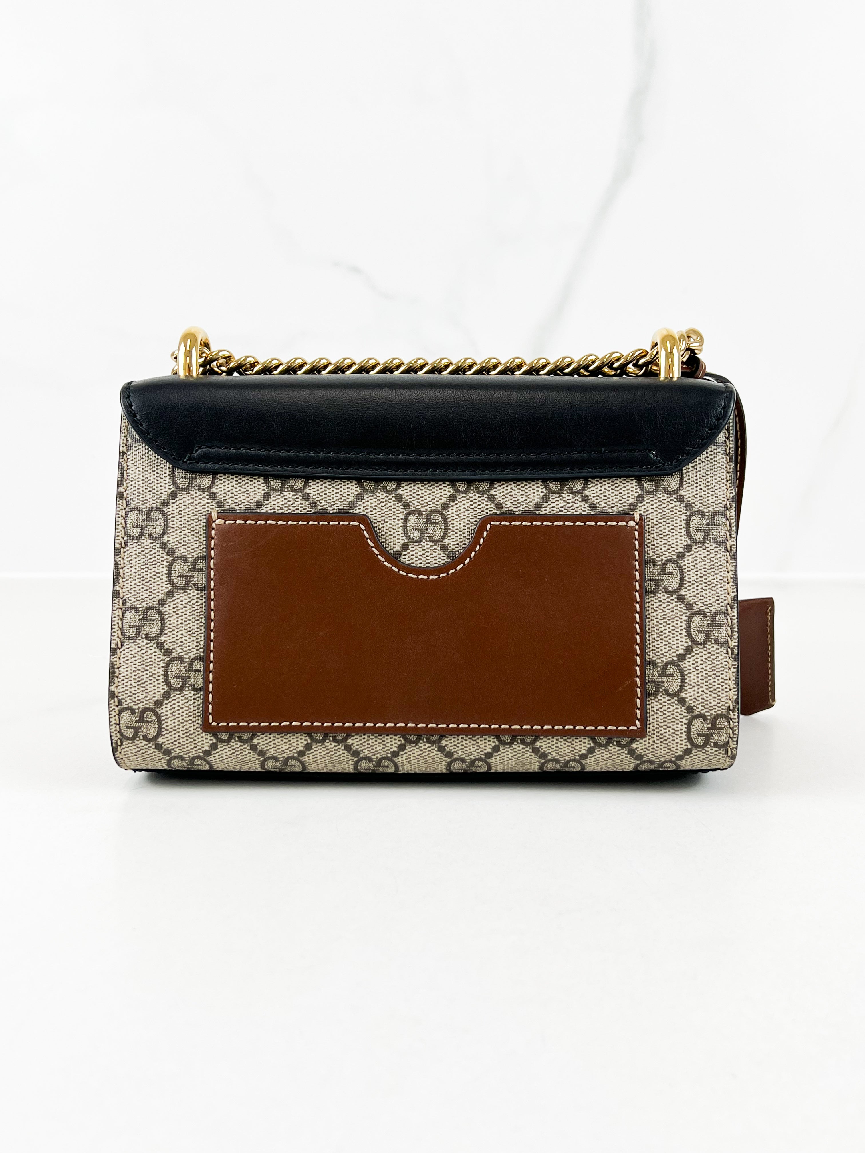 Gucci GG Supreme Small Padlock Shoulder Bag