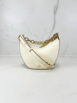 Valentino Garavani Cream Mini VLogo Moon Crossbody Bag