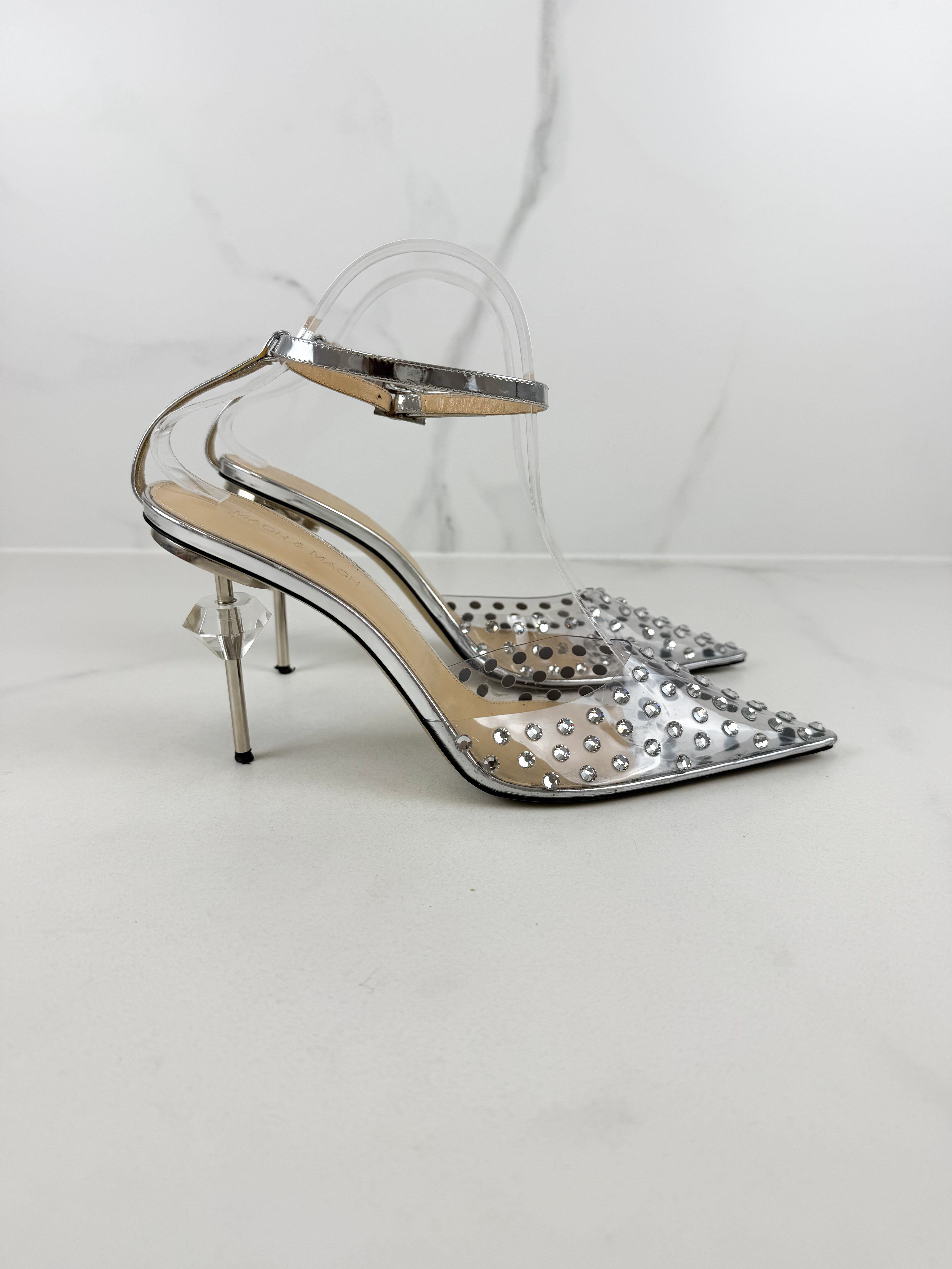 Mach & Mach Embellished Crystal Pump Size 41