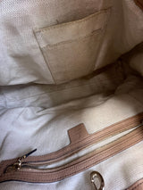 Gucci Medium Soho Grained Leather Bag in Beige