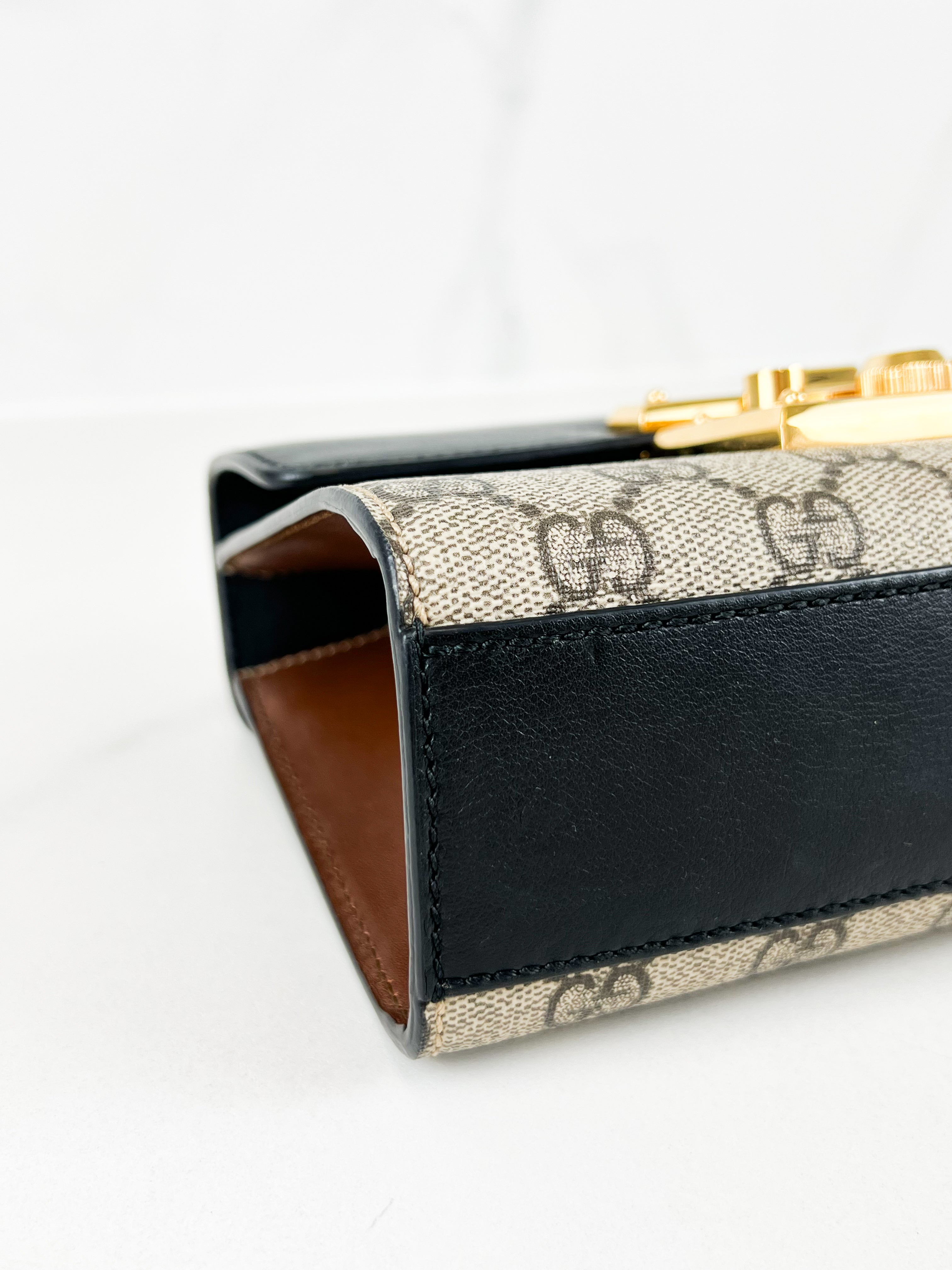 Gucci GG Supreme Small Padlock Shoulder Bag