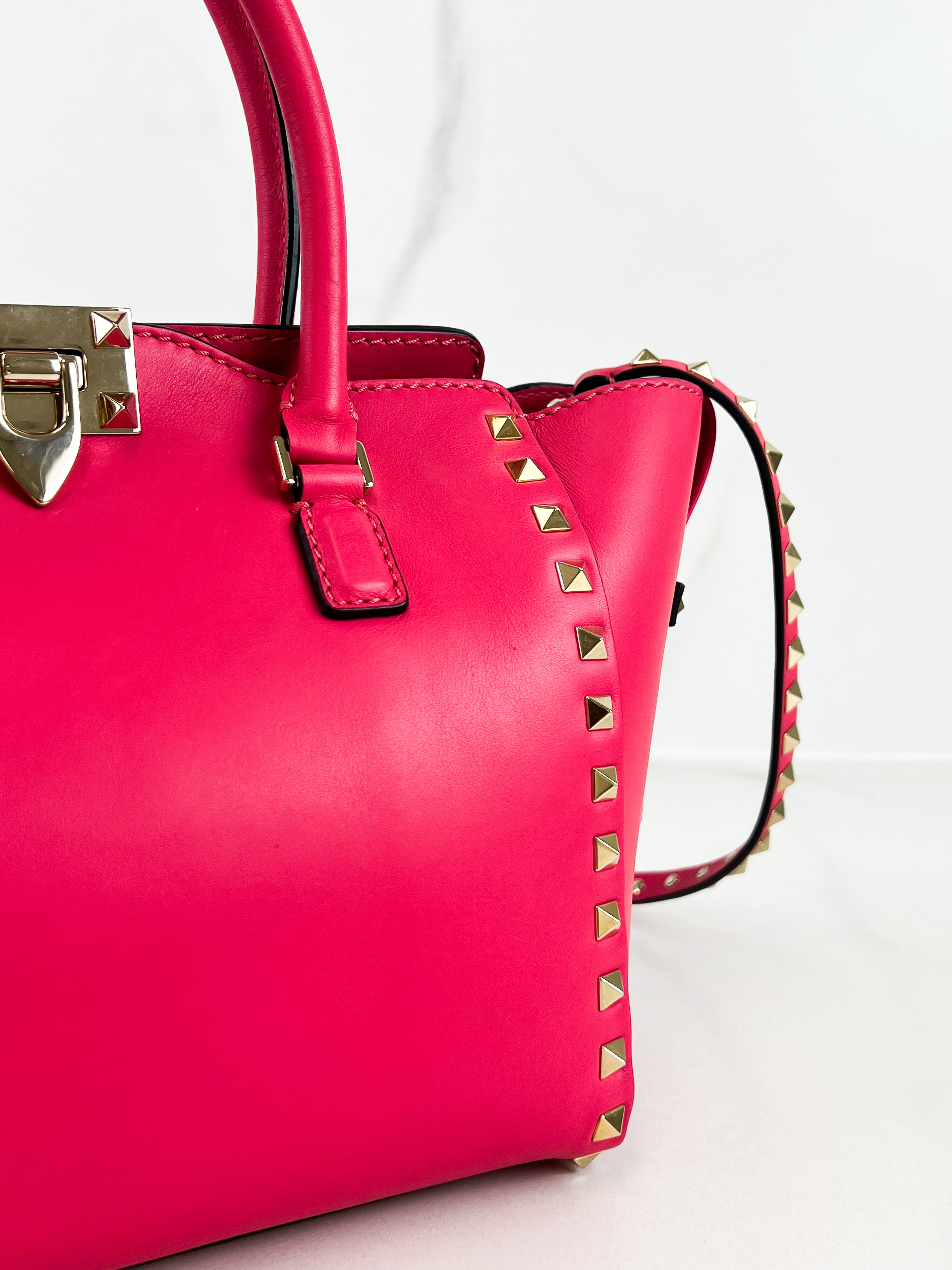 Valentino Garavani Rockstud Leather Tote