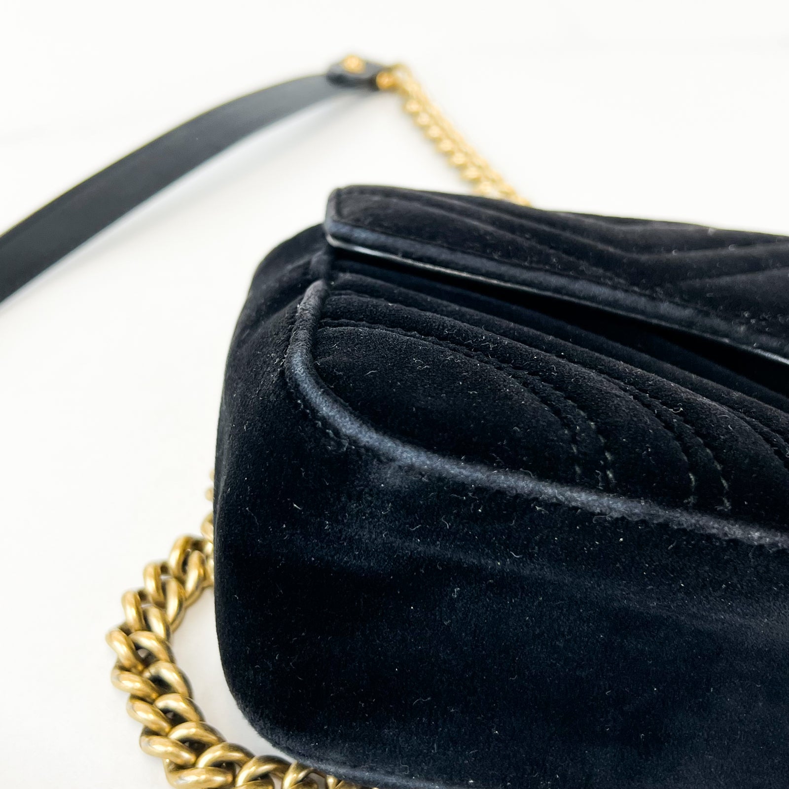 Gucci small velvet bag on sale
