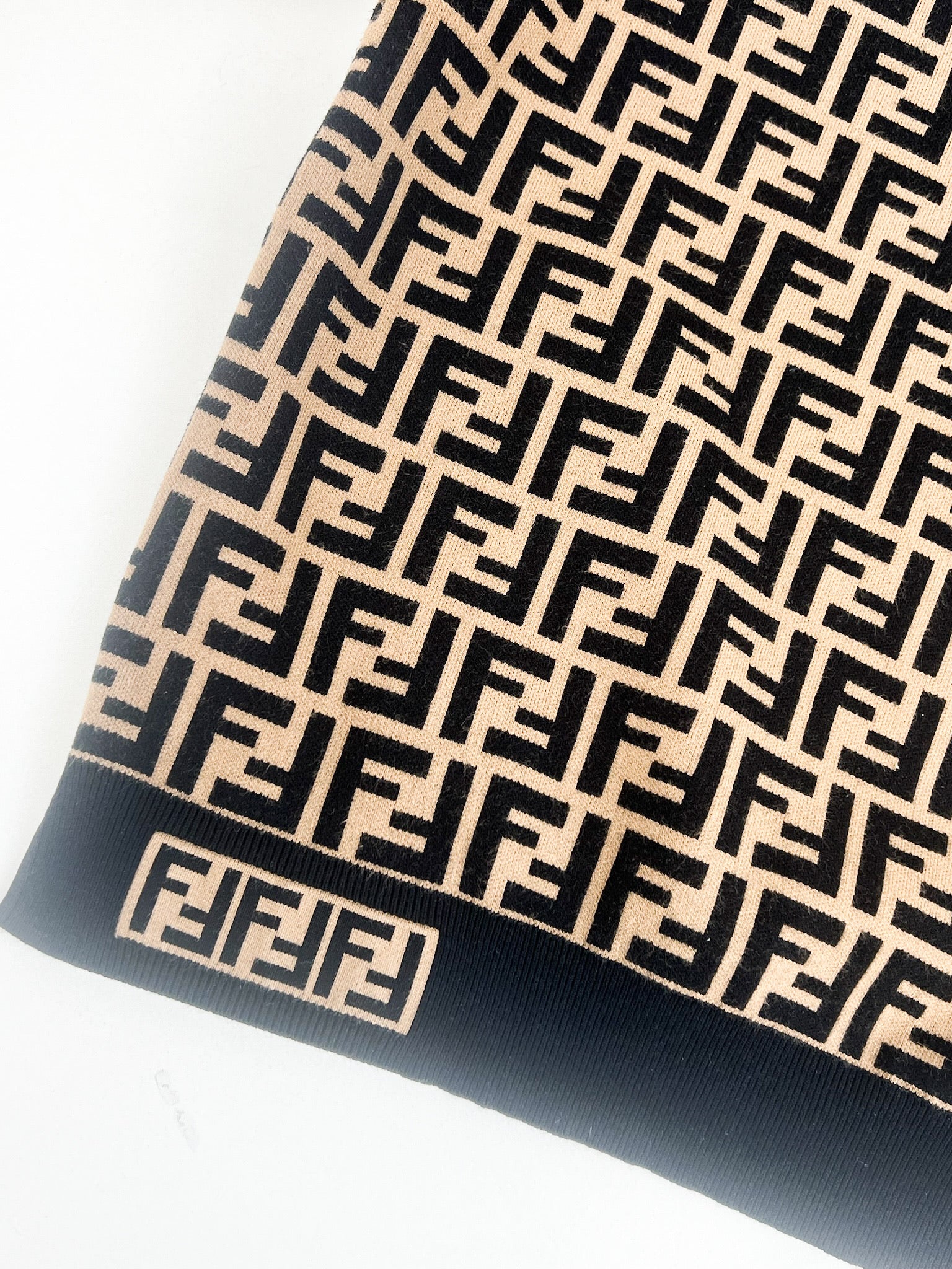 Fendi Pullover Fabric FF Motif Shirt Size 38