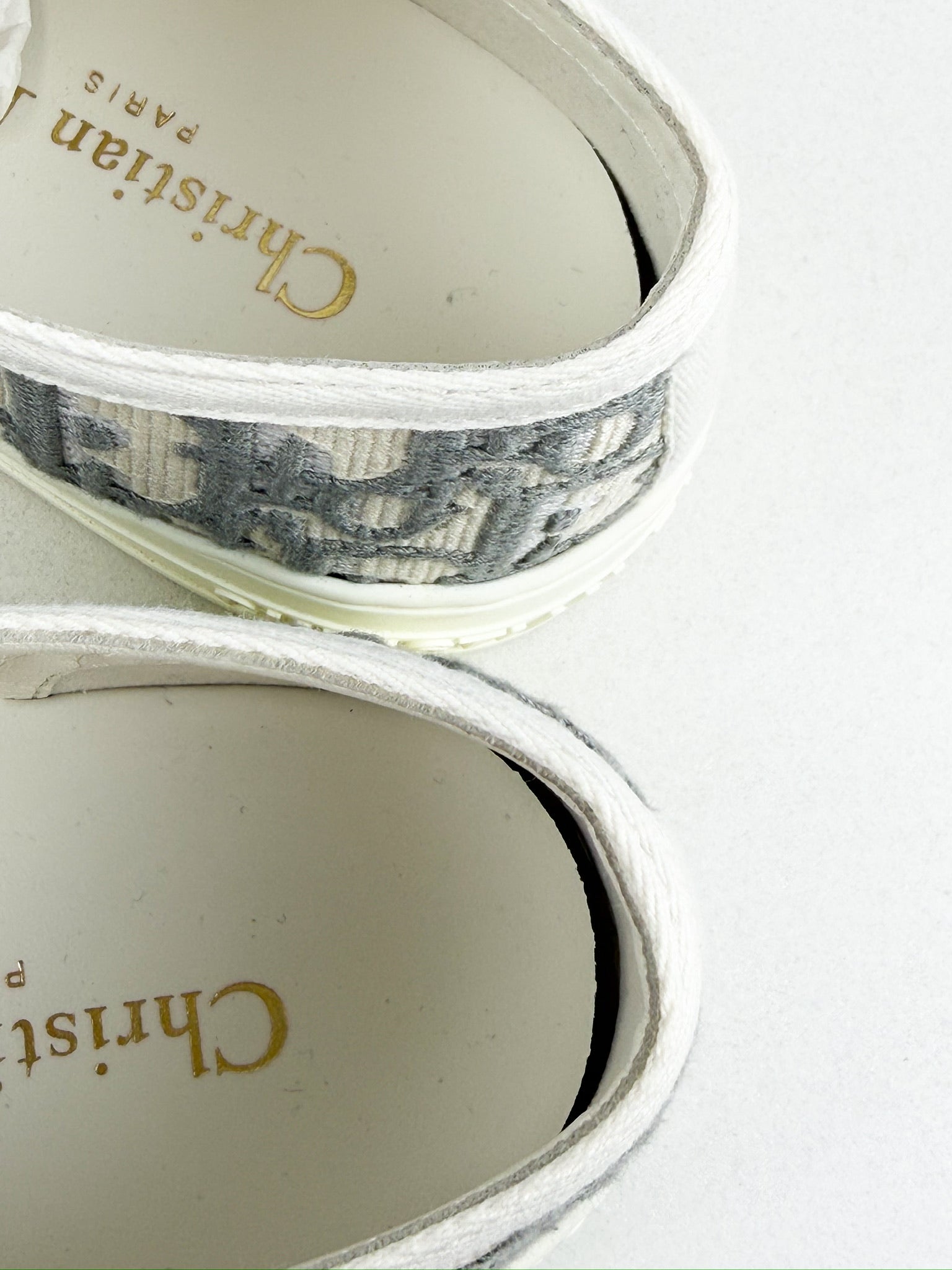 Christian Dior Walk'n'Dior Gray Dior Oblique Sneaker Size 35
