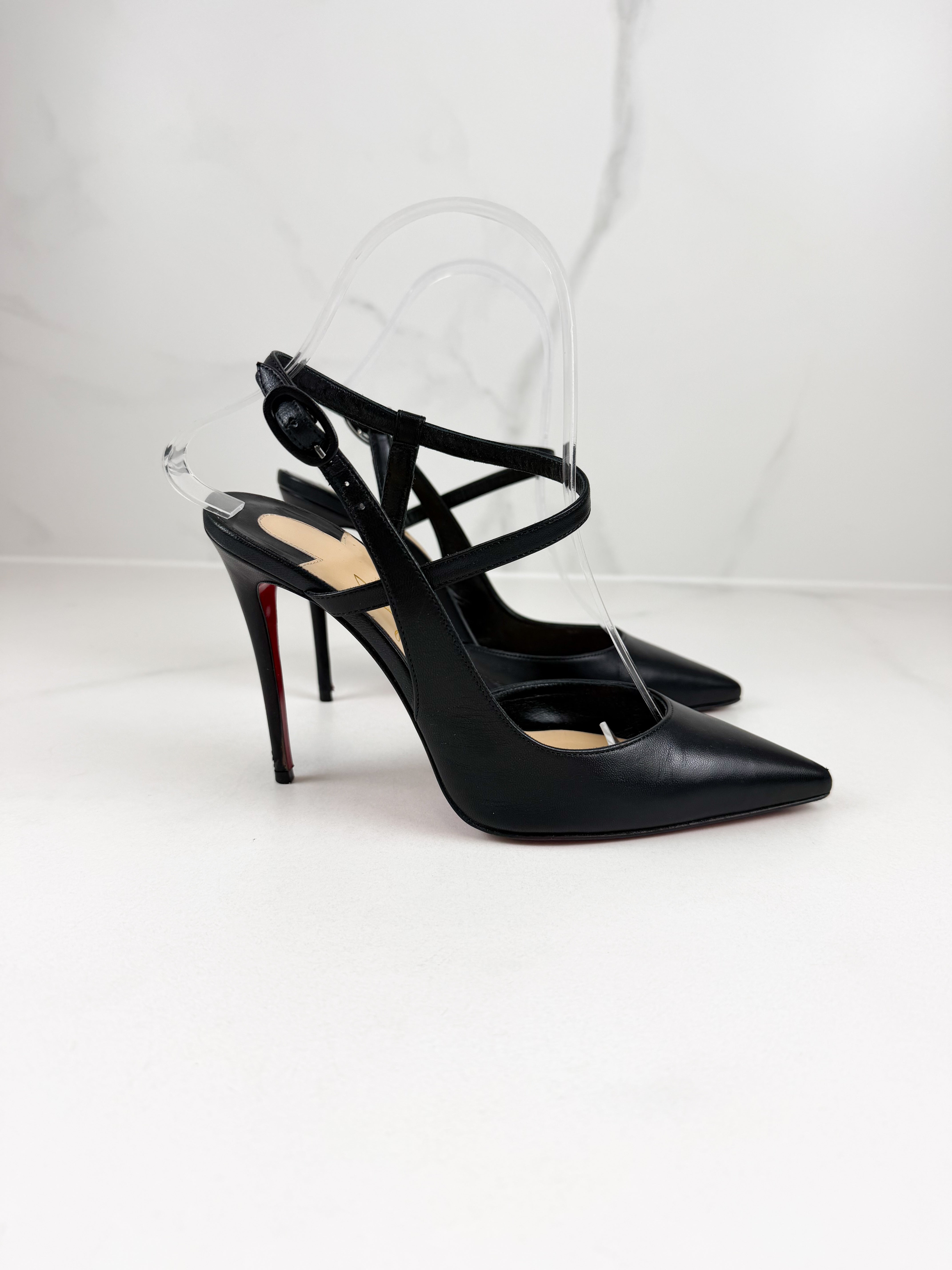 Christian Louboutin Black Jenlove 100 Pump Size 36