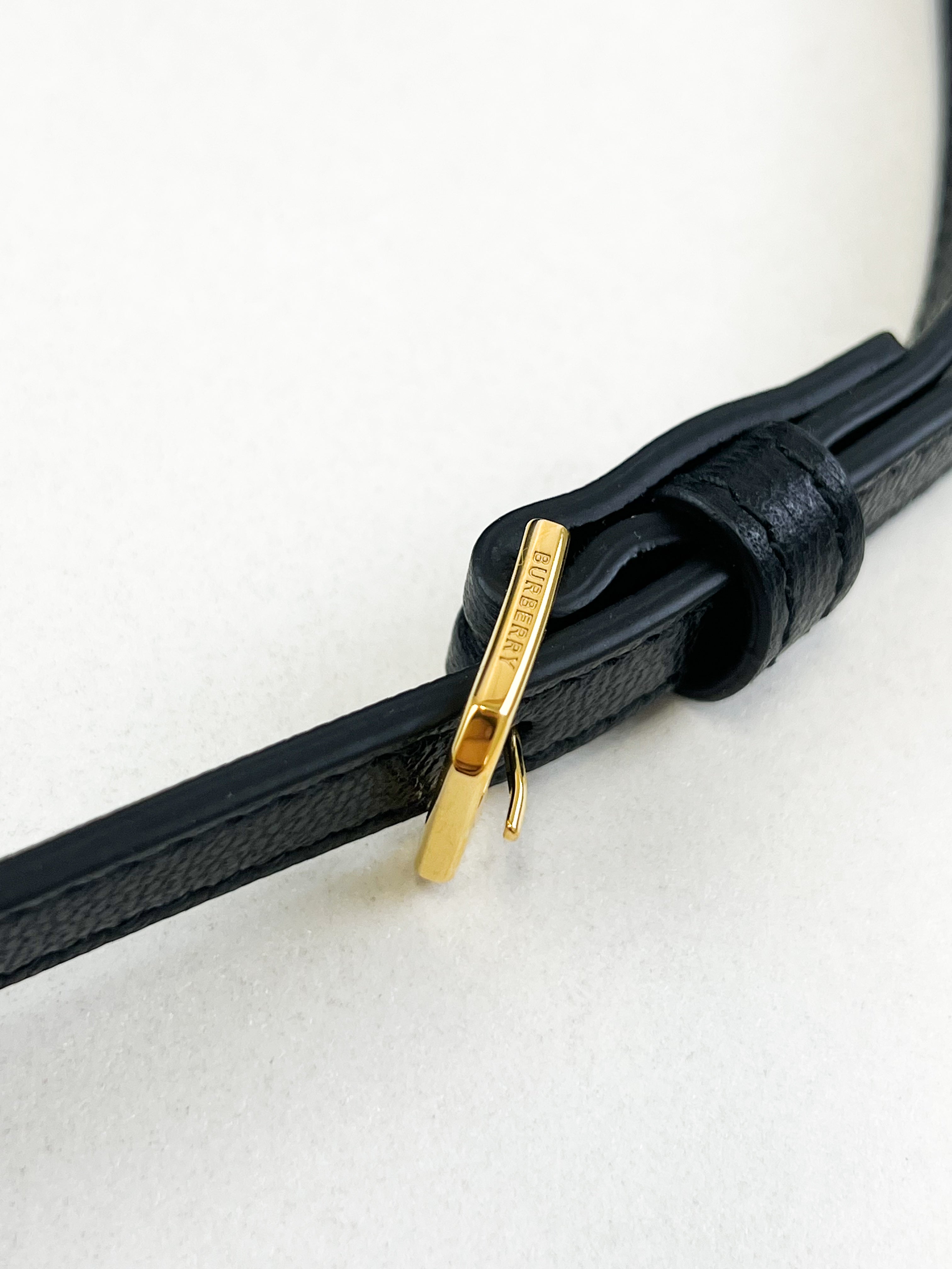 Burberry Leather and Vintage Check Note Crossbody Bag