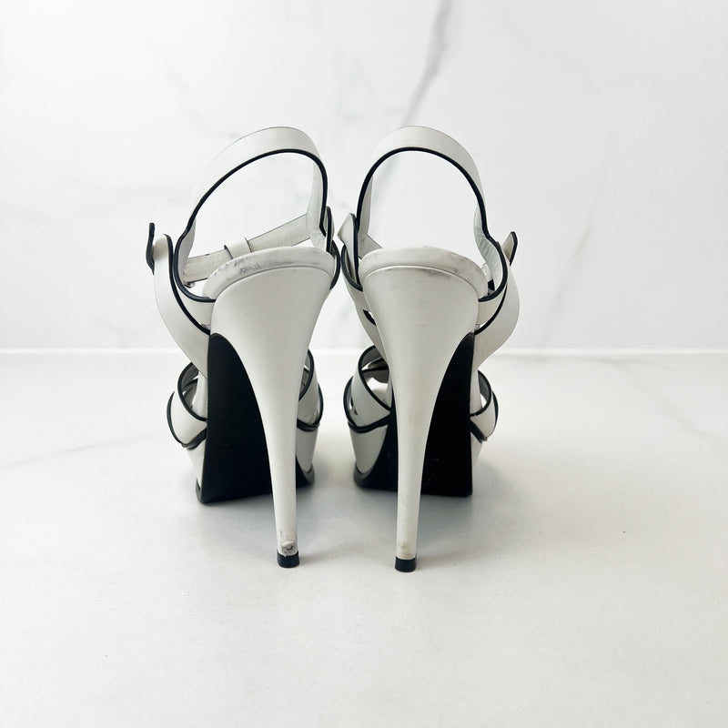 Saint Laurent White Tributes 135mm Size 35