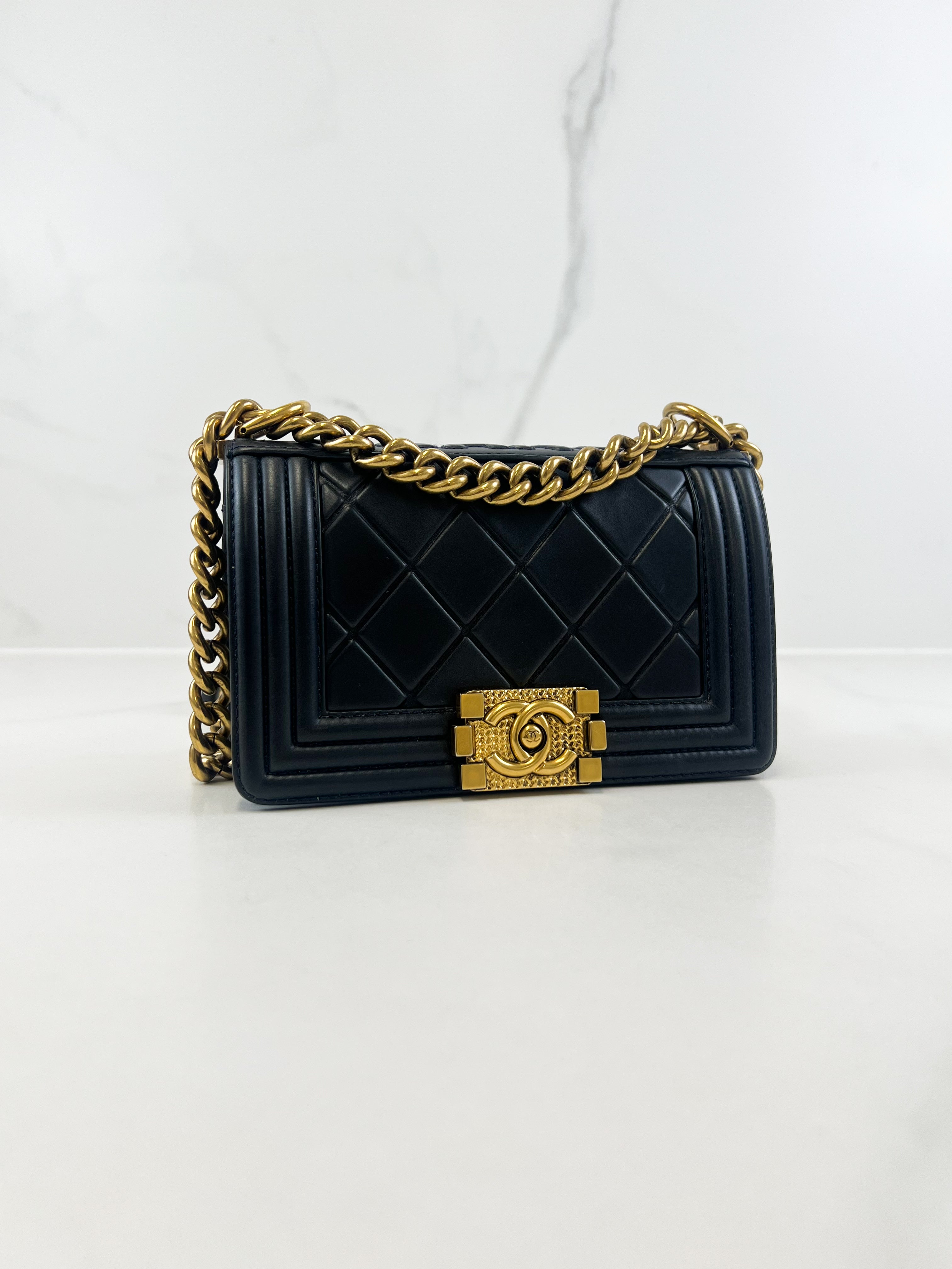 Chanel Small Paris-Salzburg Boy Bag Calfskin GHW