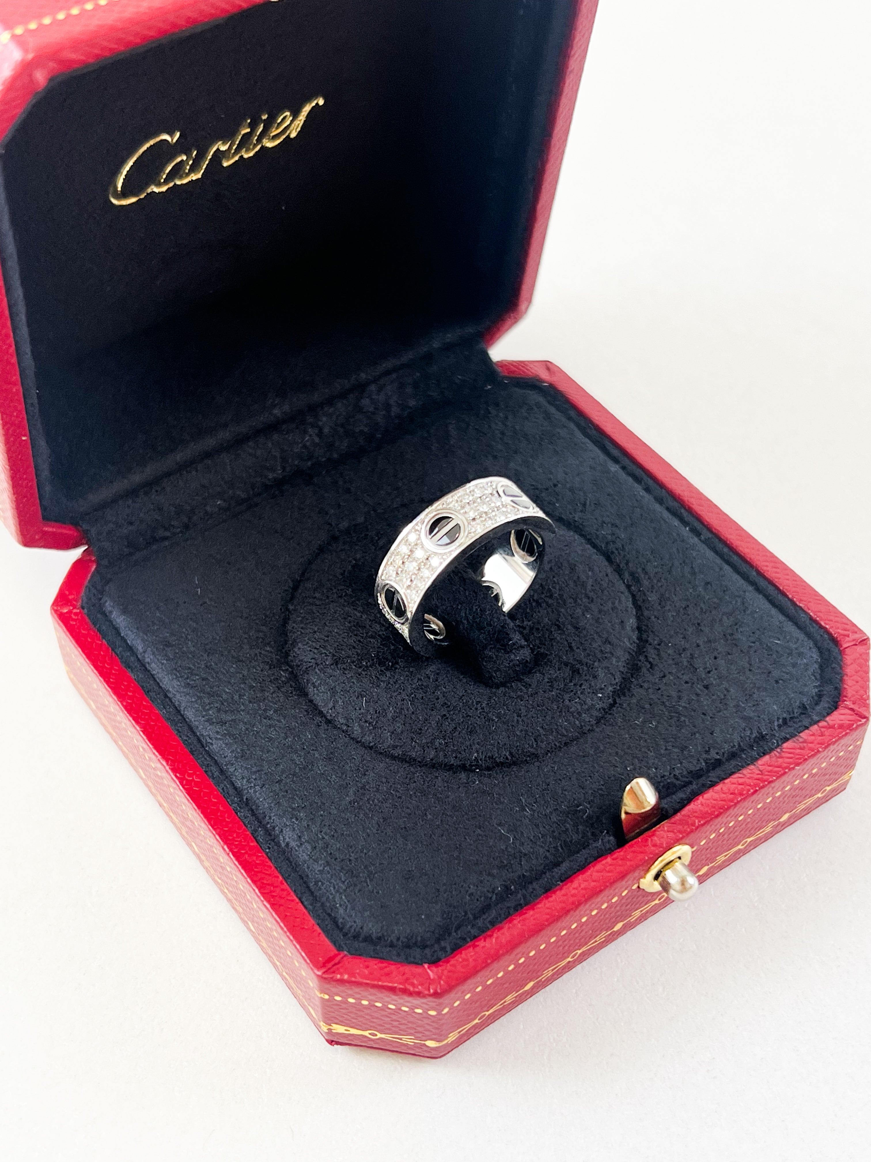 Cartier Love Ring Diamond Paved