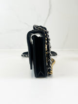 Chanel 19 Black Wallet on Chain WOC in Lambskin Leather