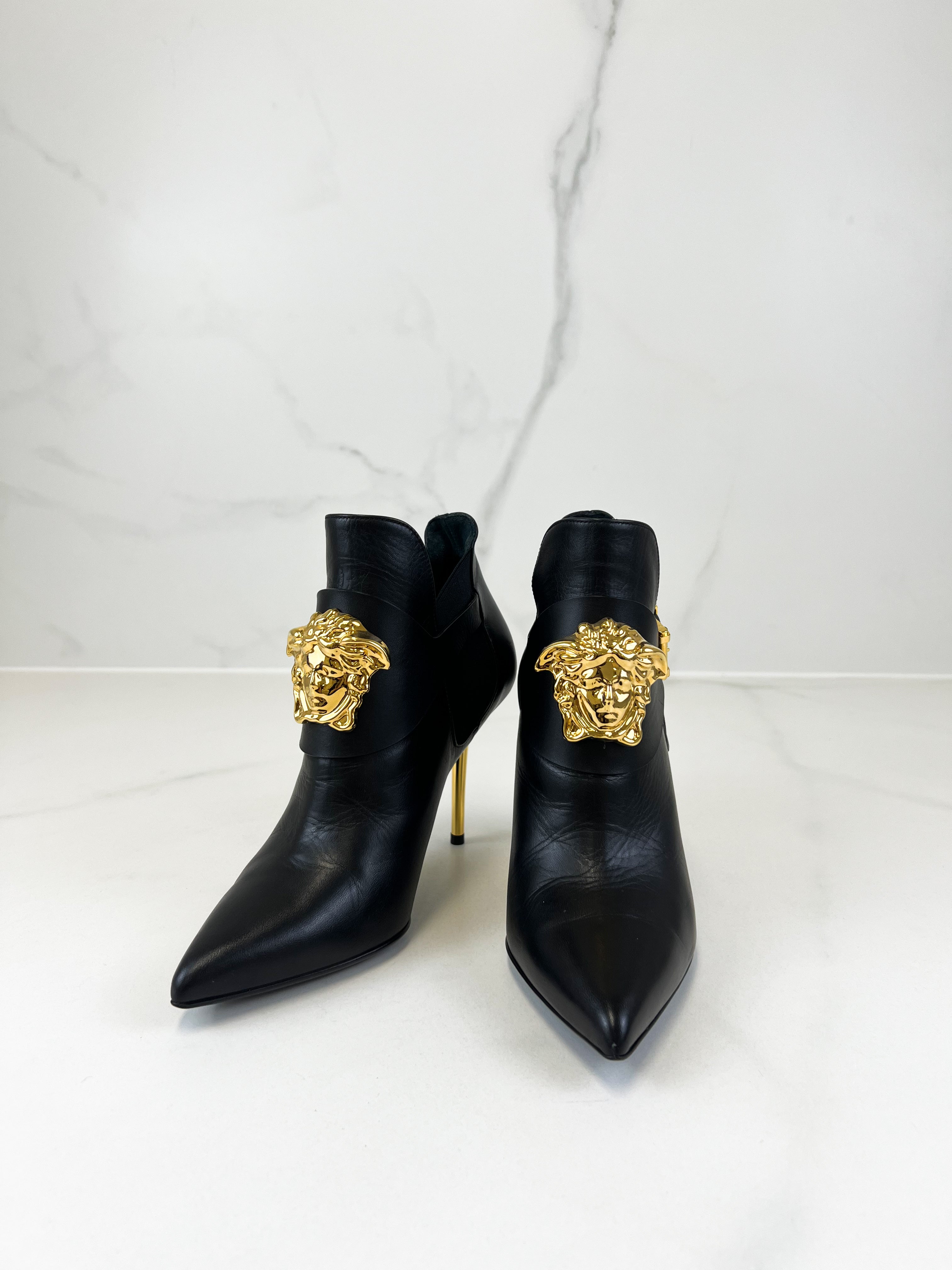 Versace Medusa Head Ankle Boots Size 36.5