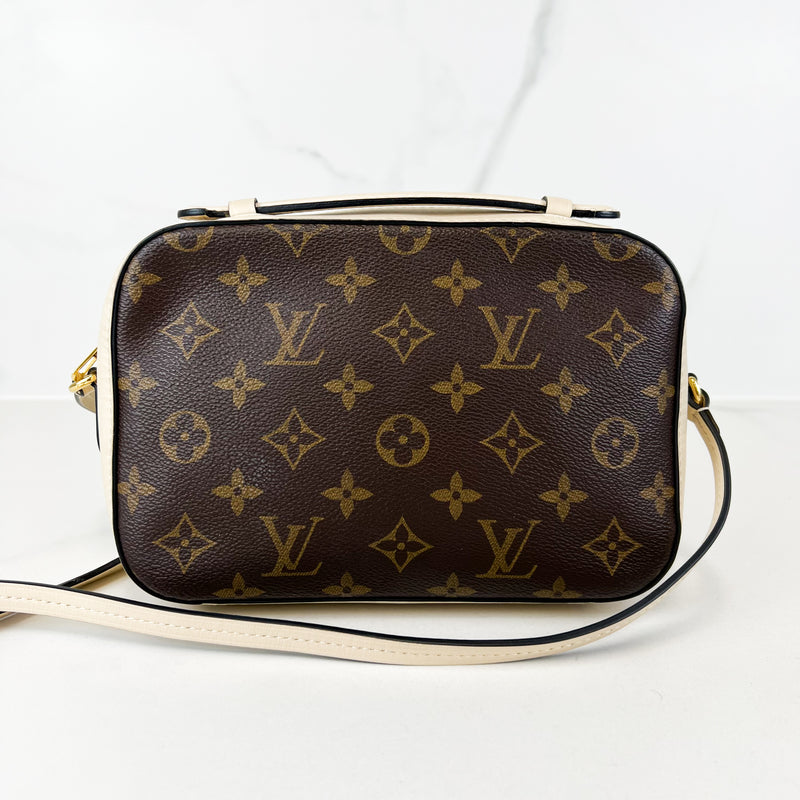 Louis Vuitton Saintogne in Beige Monogram Canvas