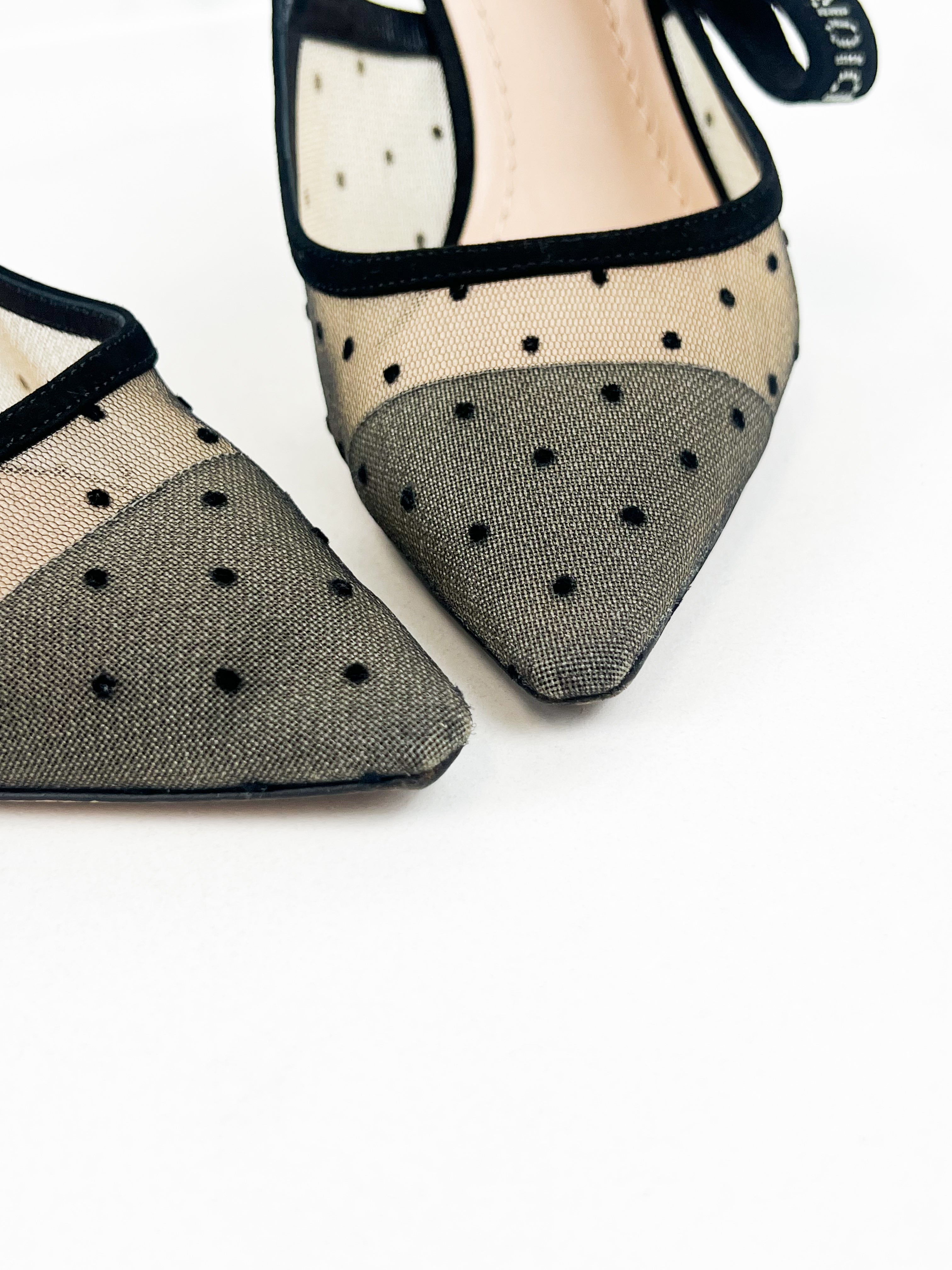 Christian Dior J'adior Mesh/Velvet Slingback Heels Size 38