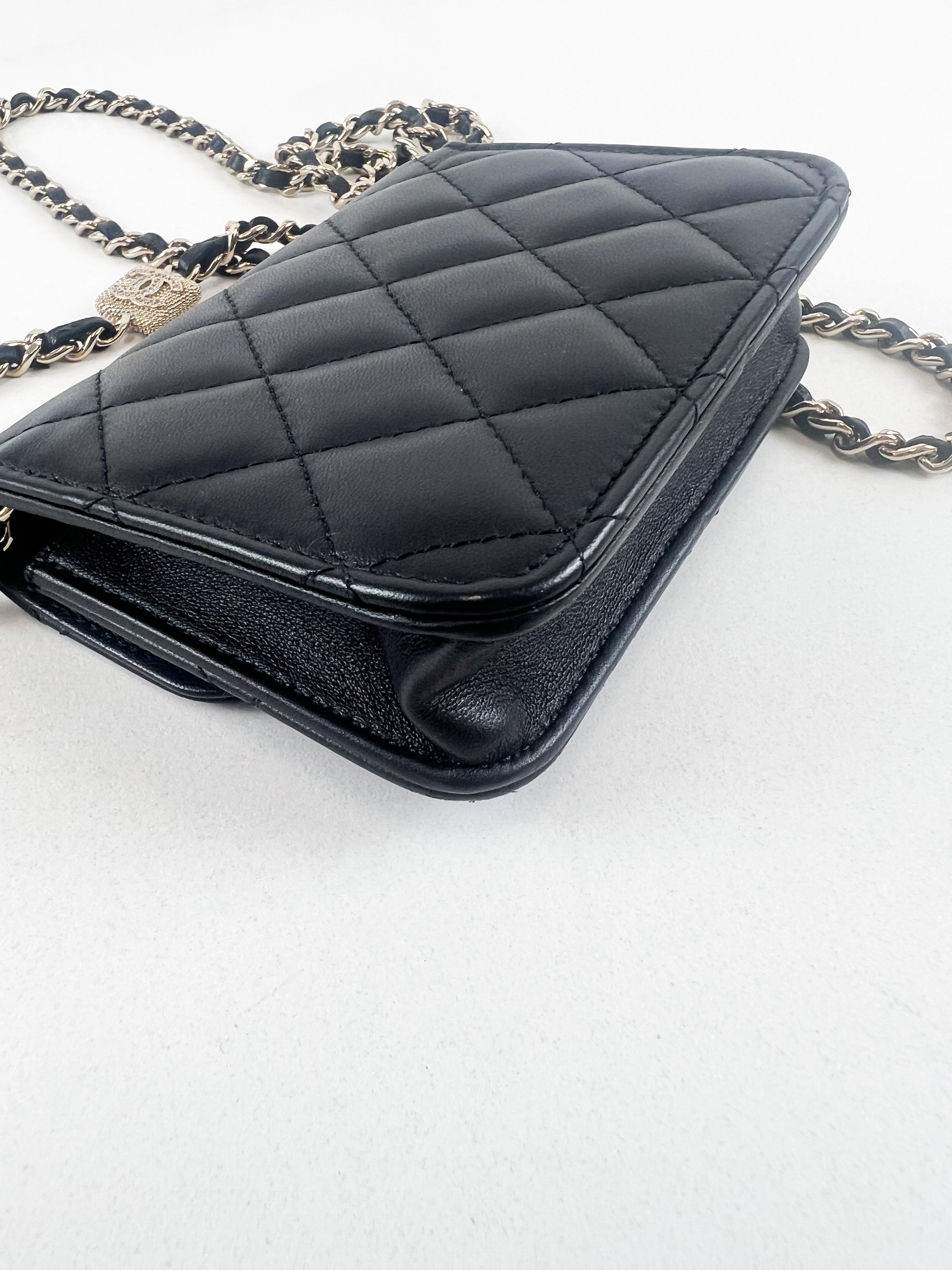 Chanel 19 Flap Coin Purse with Chain