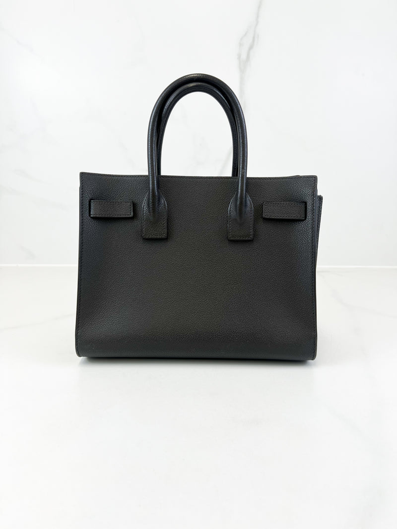 Saint Laurent Baby Sac De Jour in Charcoal Grey