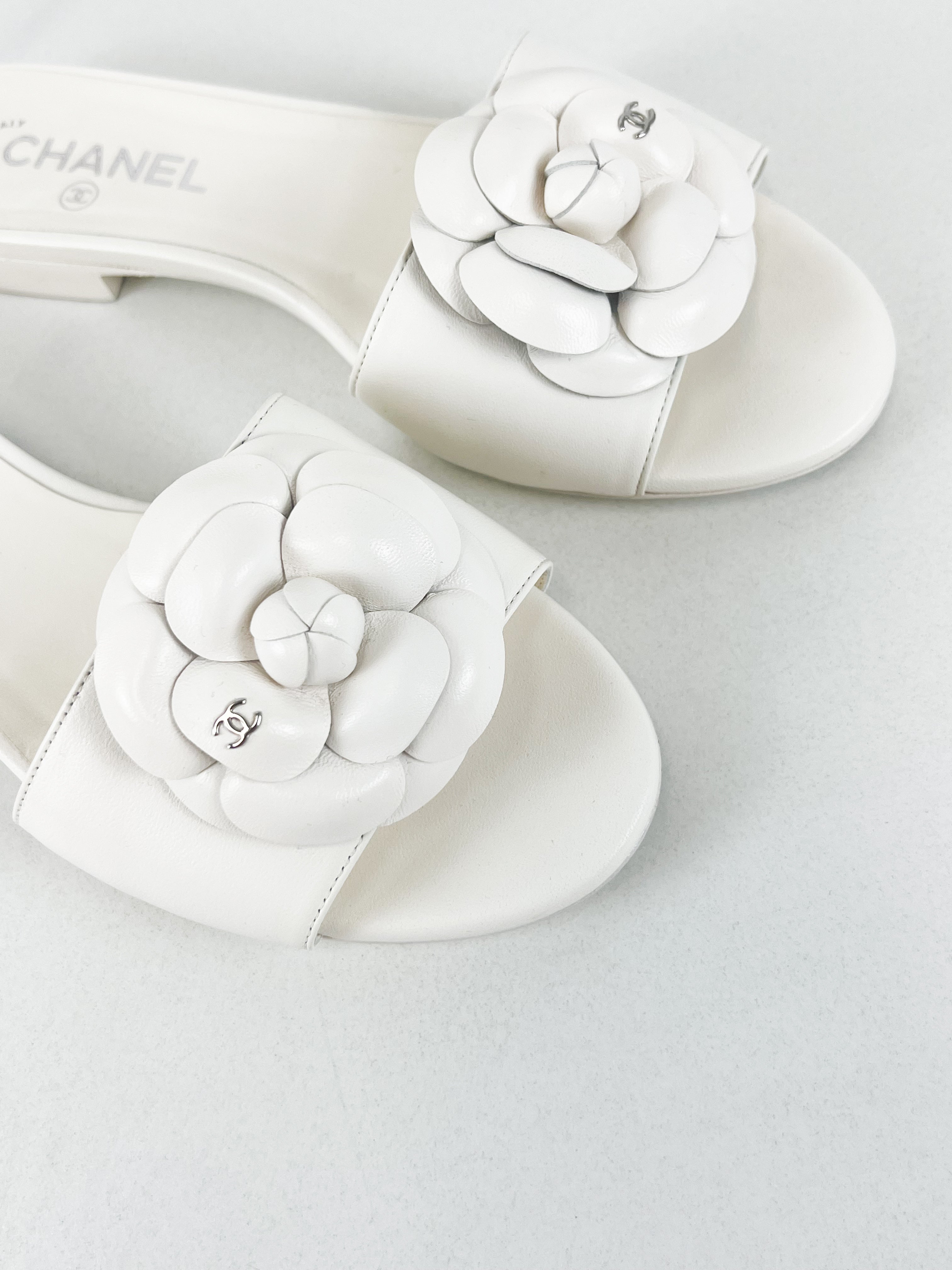 Chanel Camelia Sandal Size 39C