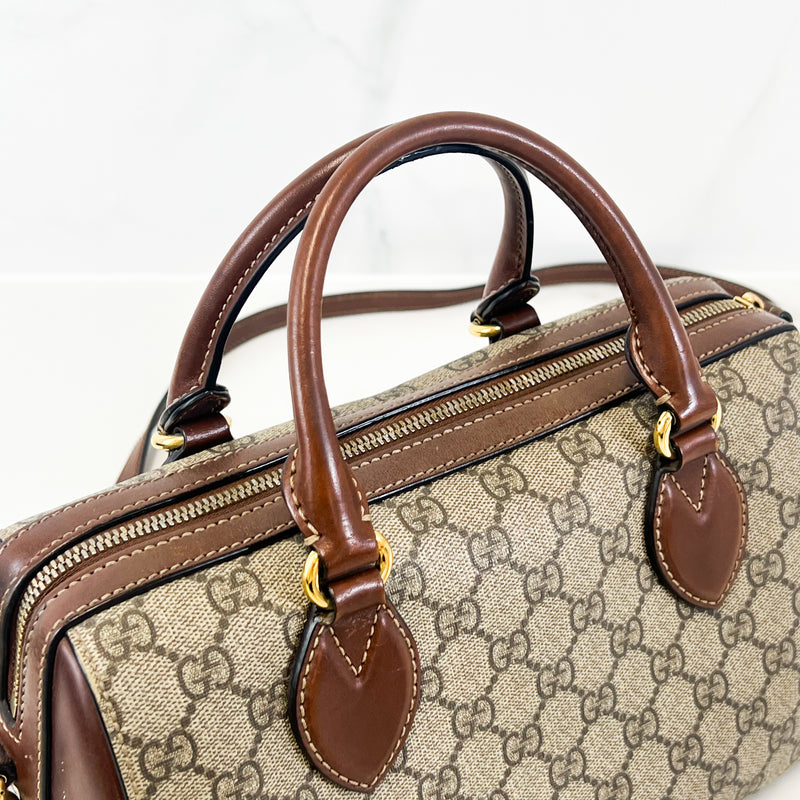 Gucci Boston Tan/Brown Supreme Canvas