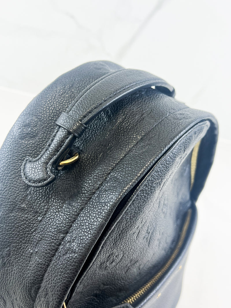Louis Vuitton Monogram Empreinte Sarbonne Leather Backpack
