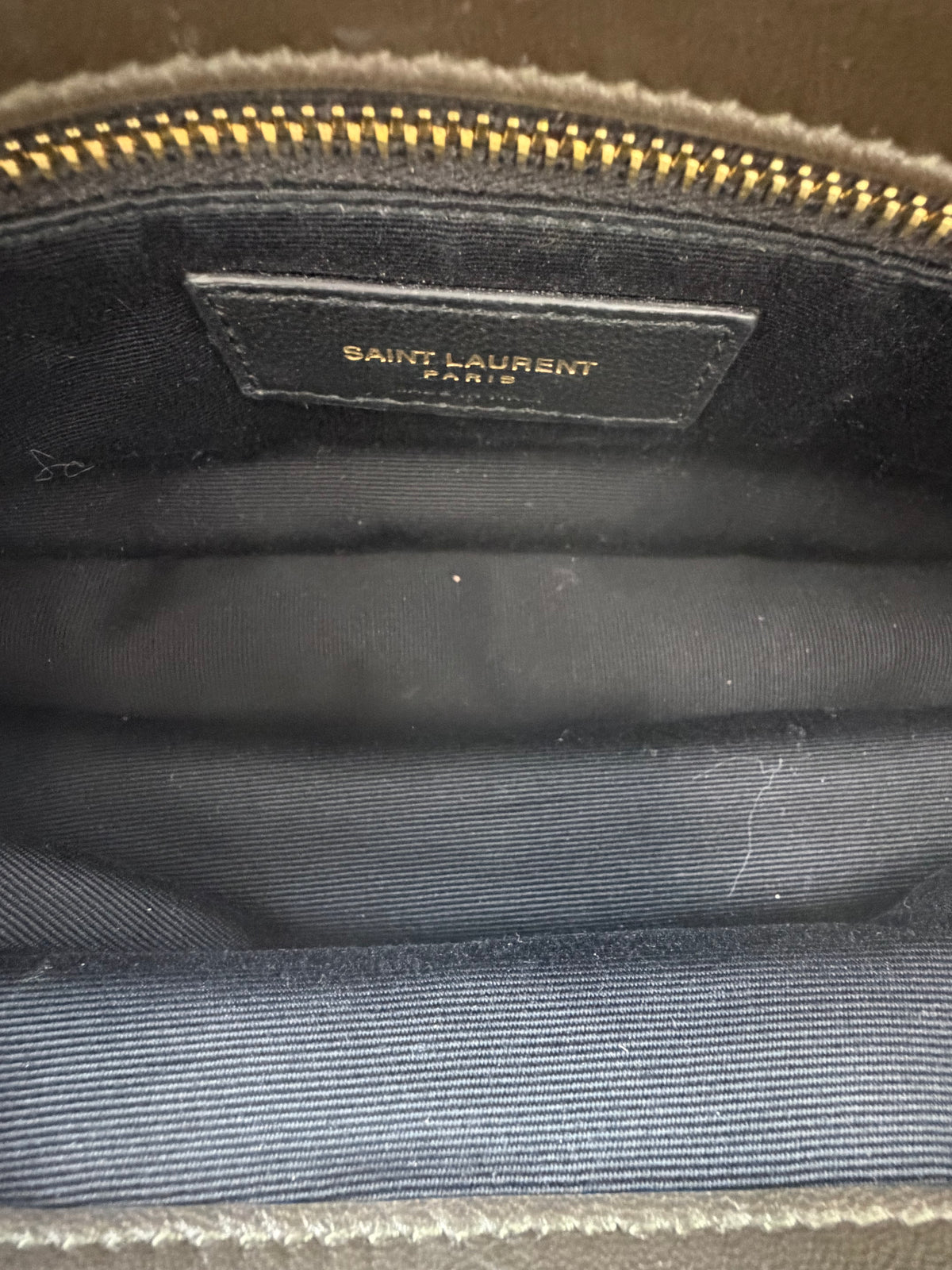 Saint Laurent Calypso Lambskin Shoulder Bag with GHW