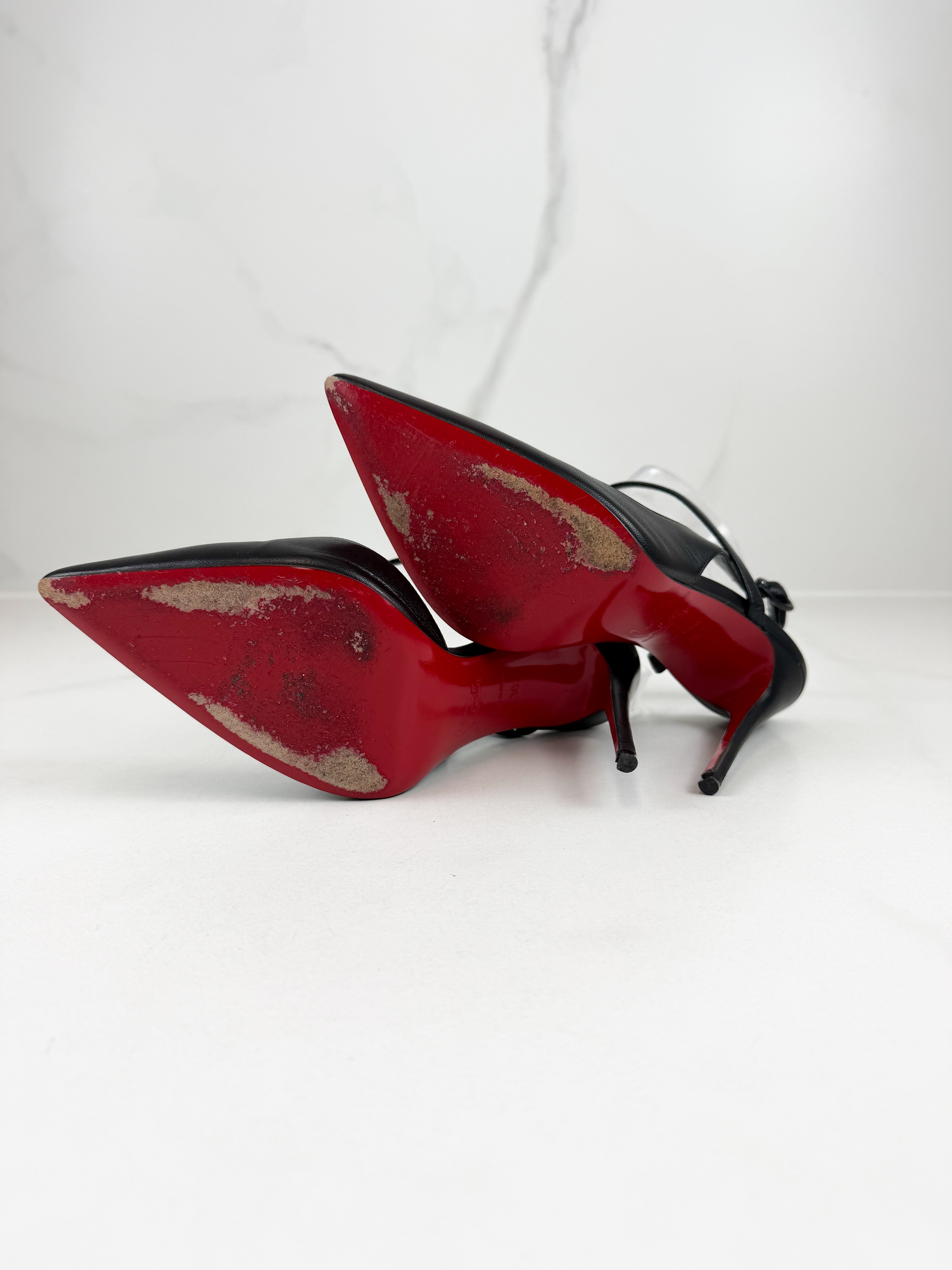 Christian Louboutin Black Jenlove 100 Pump Size 36