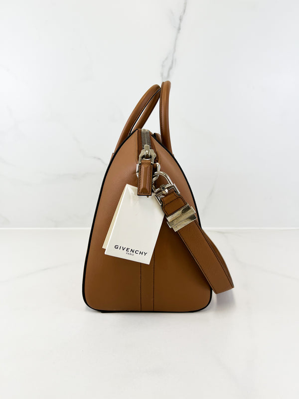 Givenchy Antigona Grained Leather Medium Tan Shoulder Bag