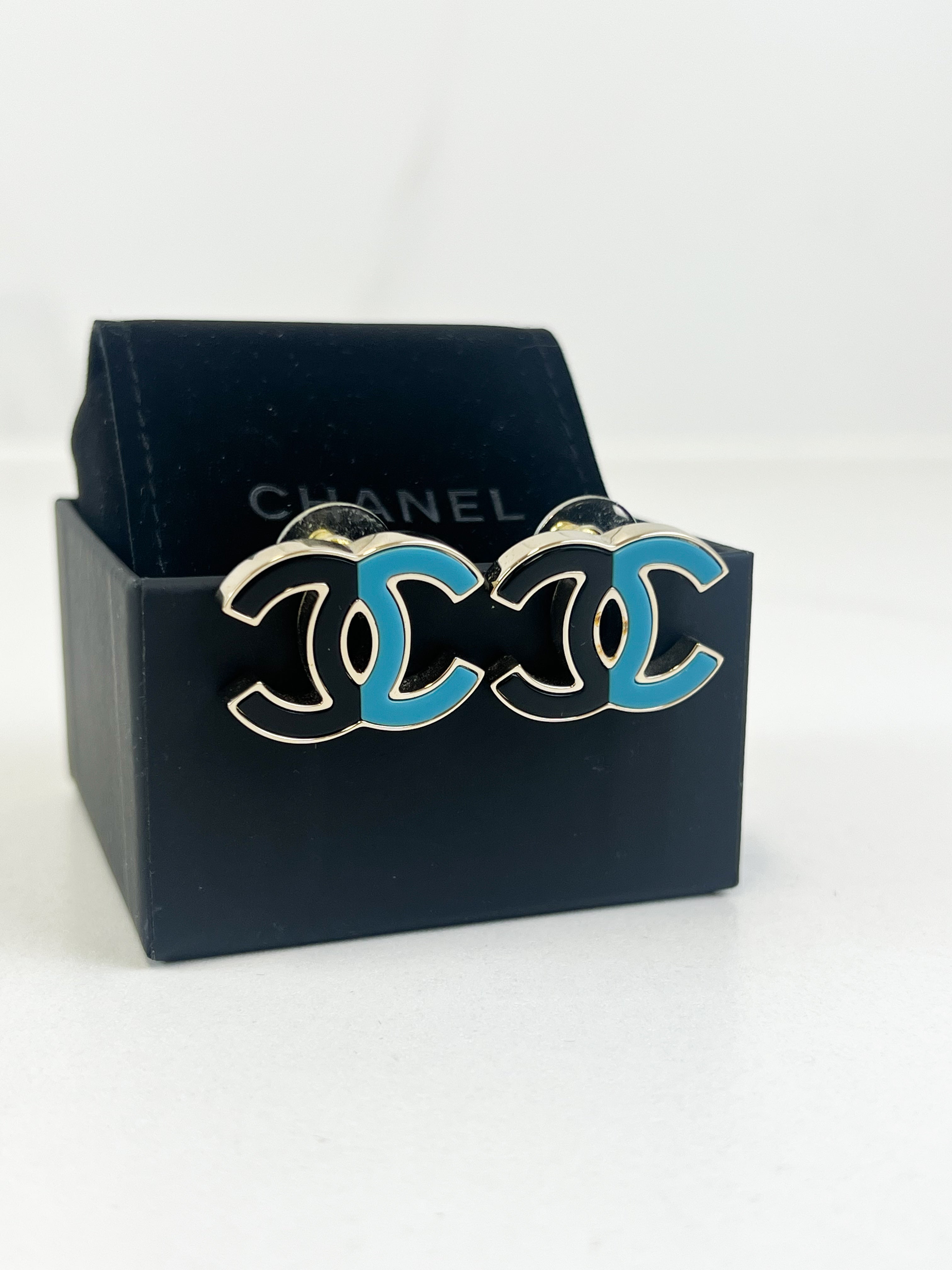 Chanel CC Studs