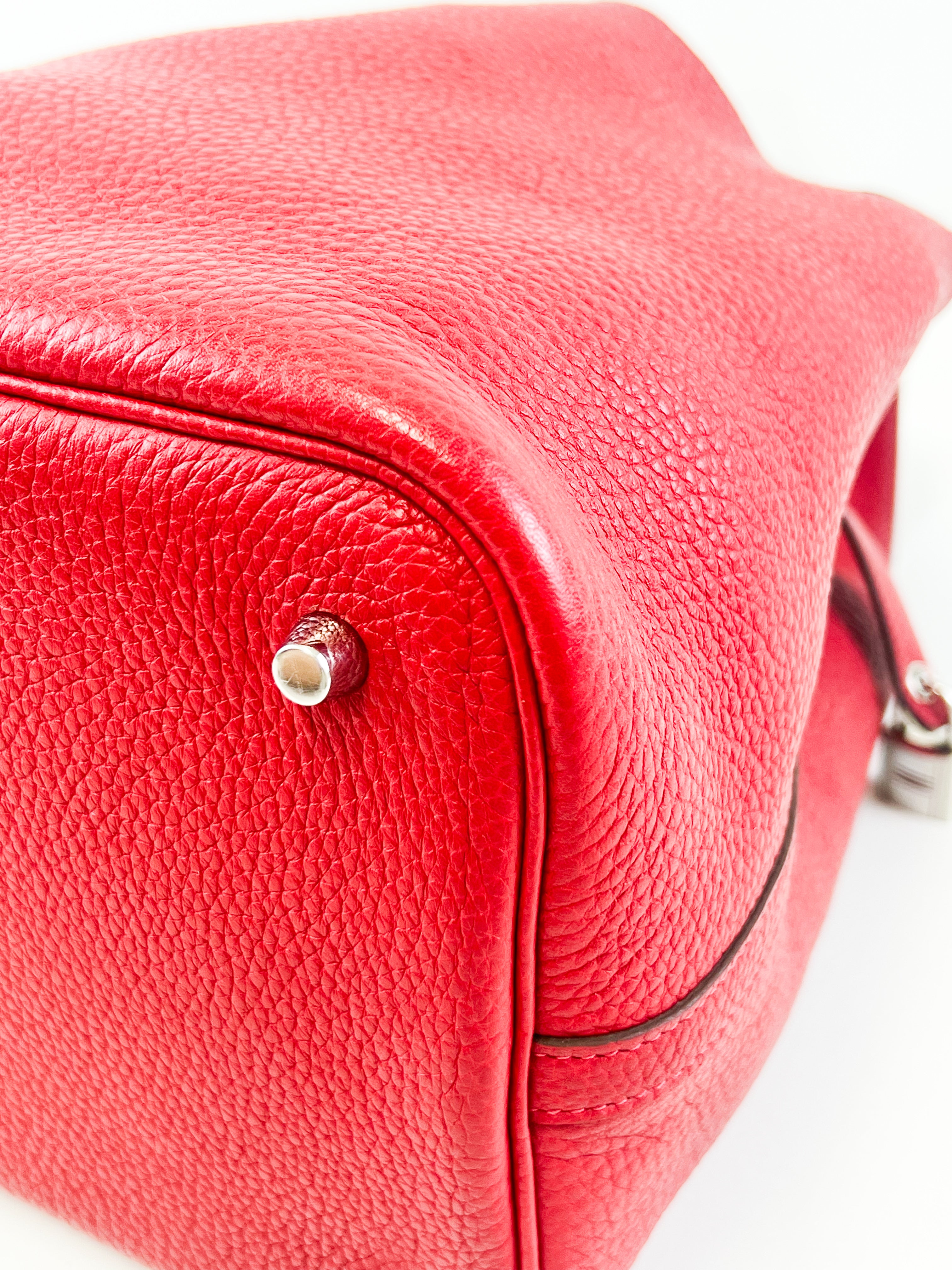 Hermes Picotin 22 Red Leather