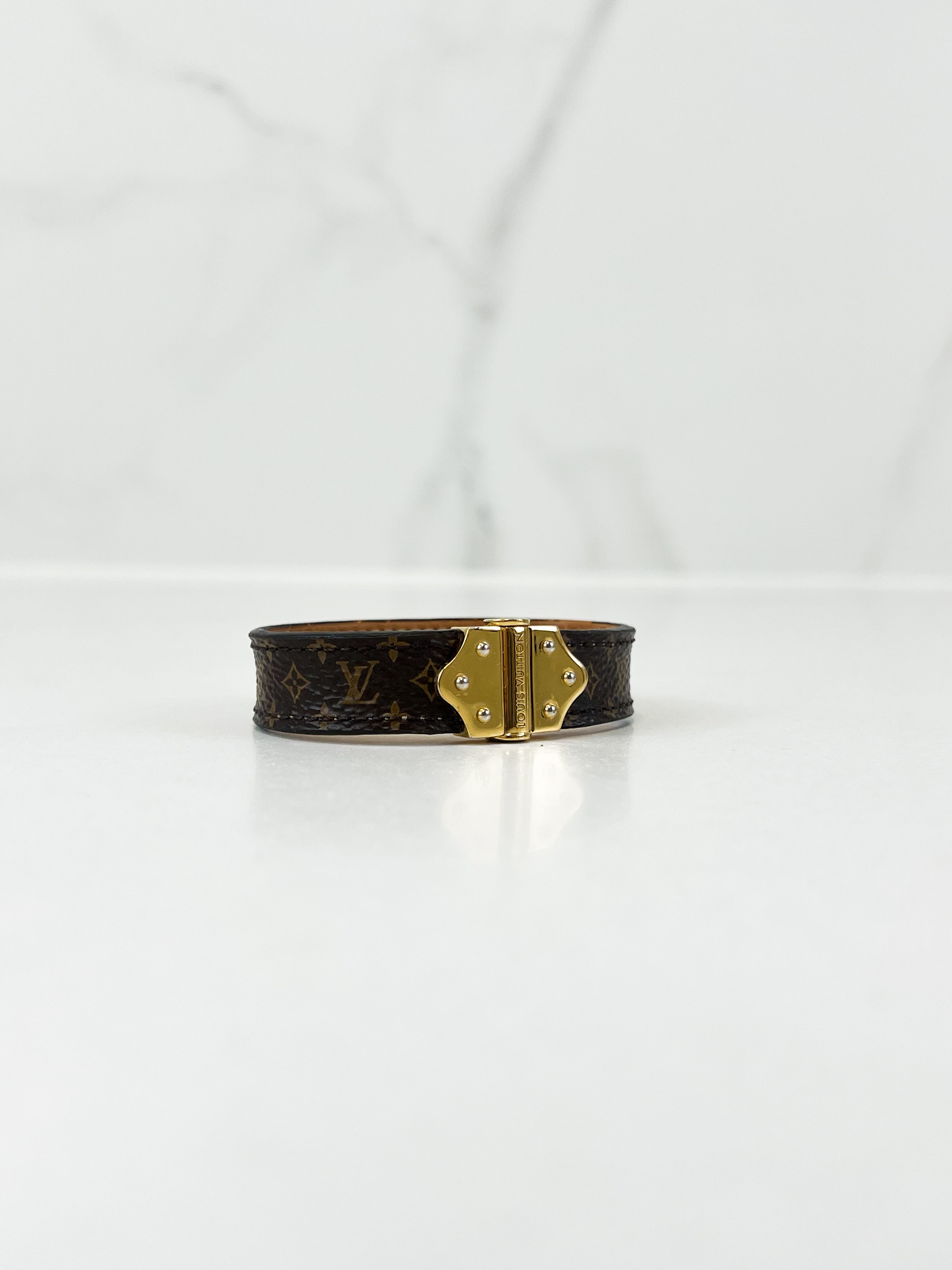 Louis Vuitton Nanogram Leather Bracelet