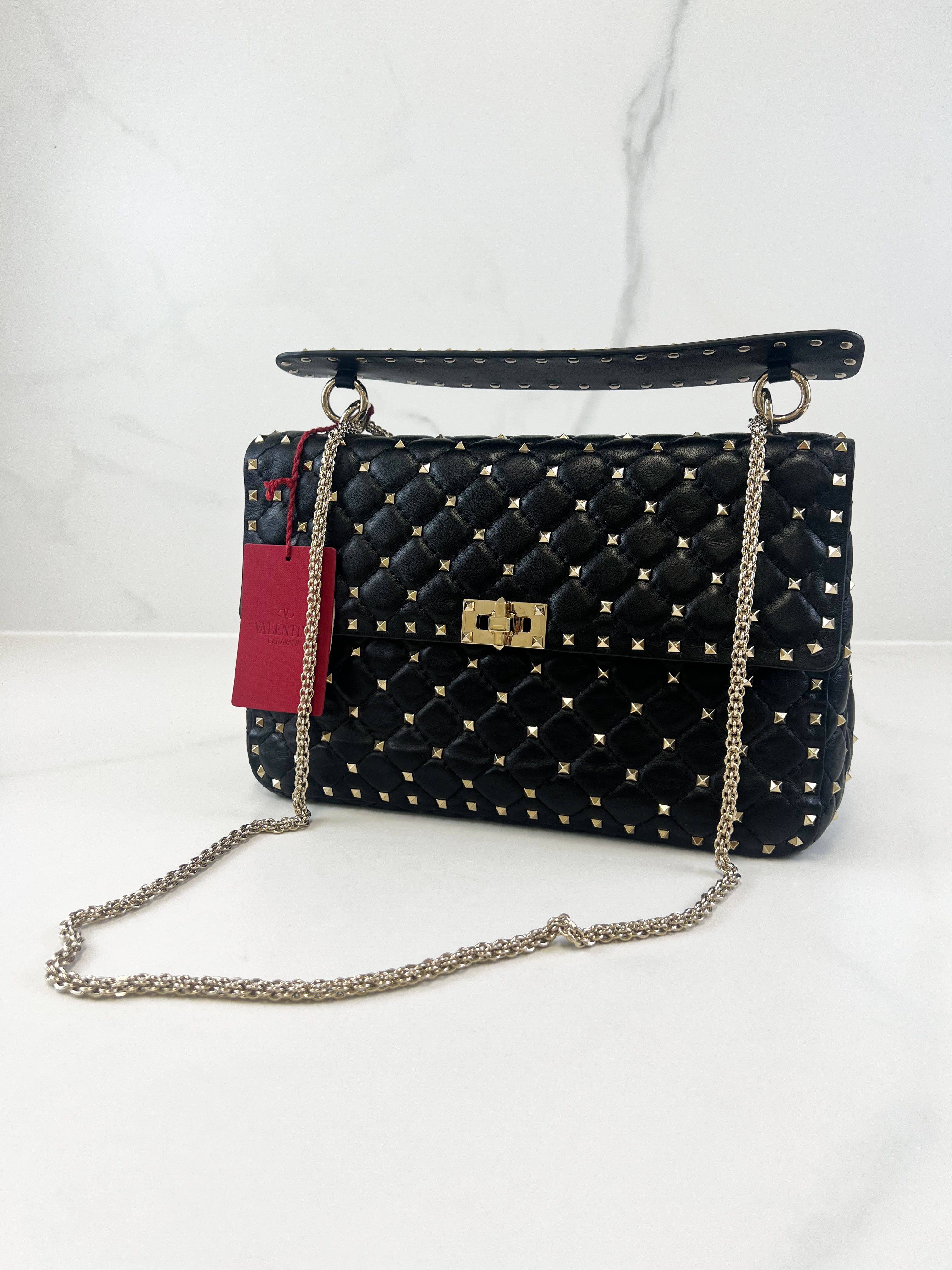 Valentino Garavani Rockstud Spike Nappa Leather Bag