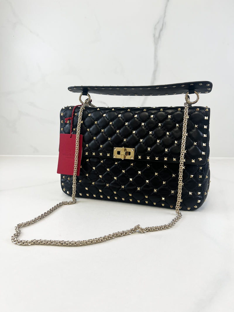 Valentino Garavani Rockstud Spike Nappa Leather Bag