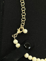 Chanel CC Metal Glass Pearls & Strass Gold Choker