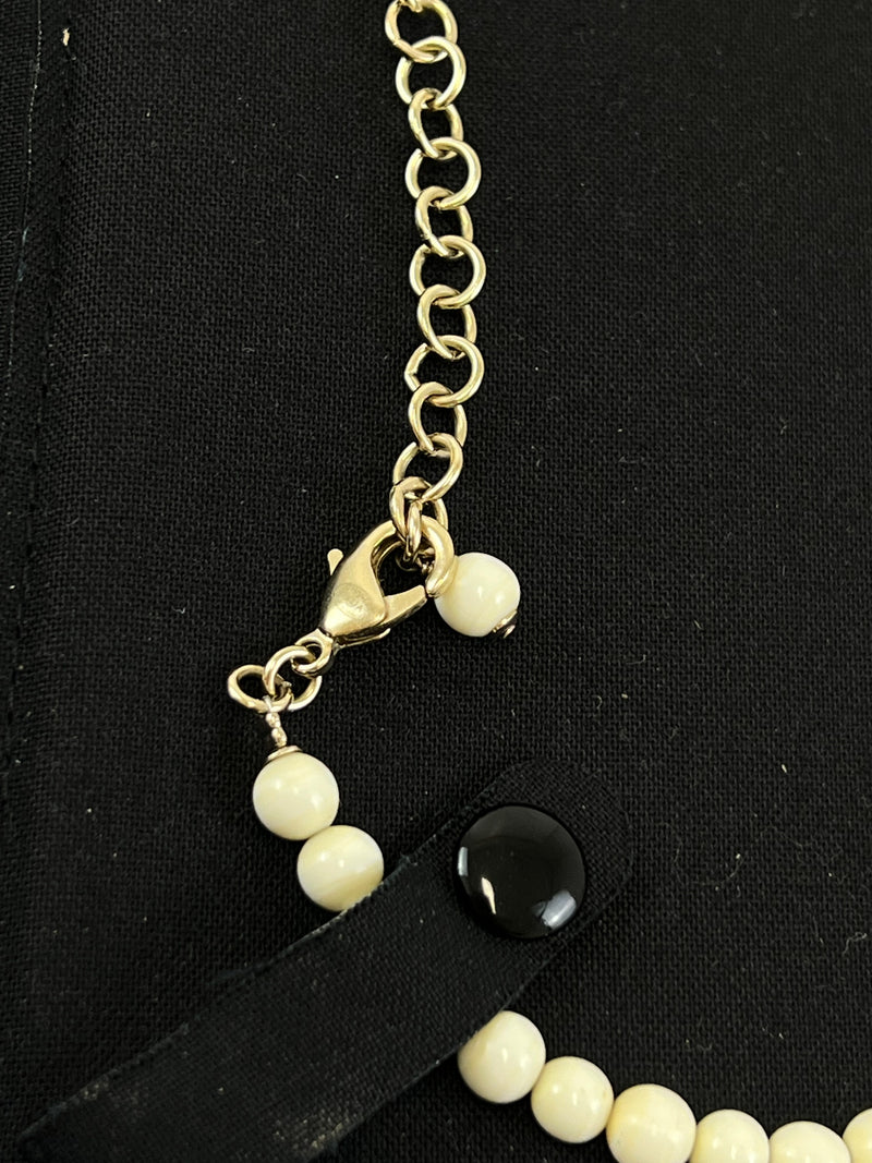 Chanel CC Metal Glass Pearls & Strass Gold Choker